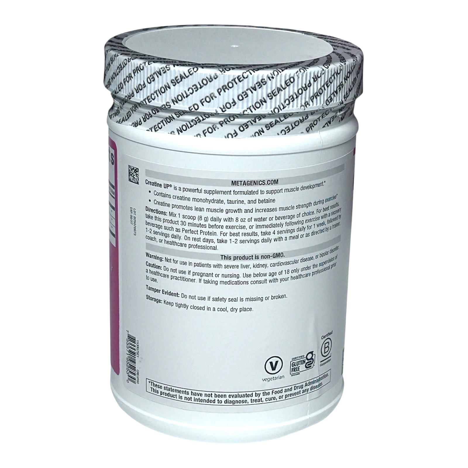 Metagenics Creatine UP 16.93 oz Powder for Muscle Development EXP 8/2027