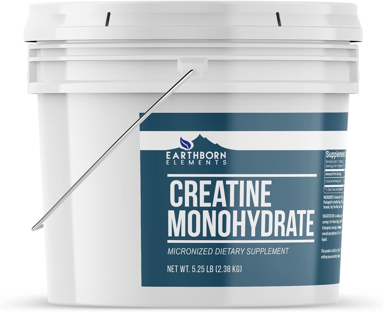 Bulk Creatine Monohydrate Powder 1 Gallon Bucket – 476 Servings Unflavored