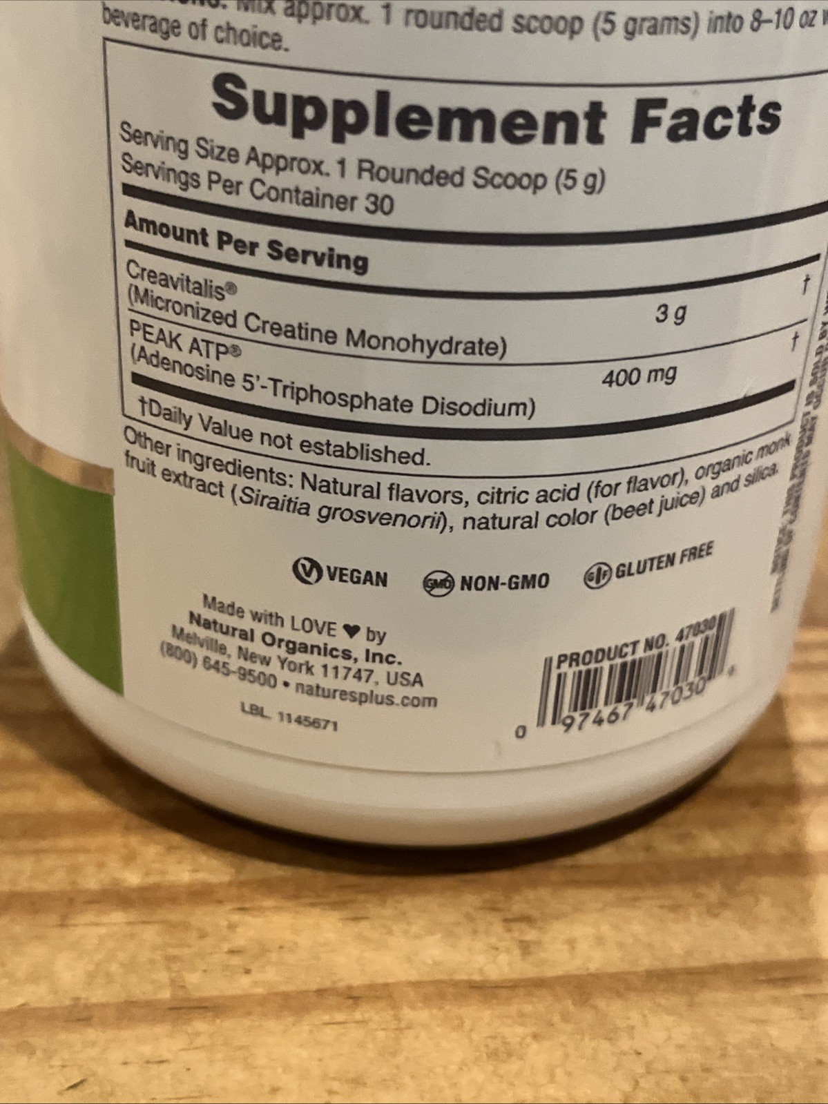 Nature’s Plus Pro Creatine Performance System 0.33 lb