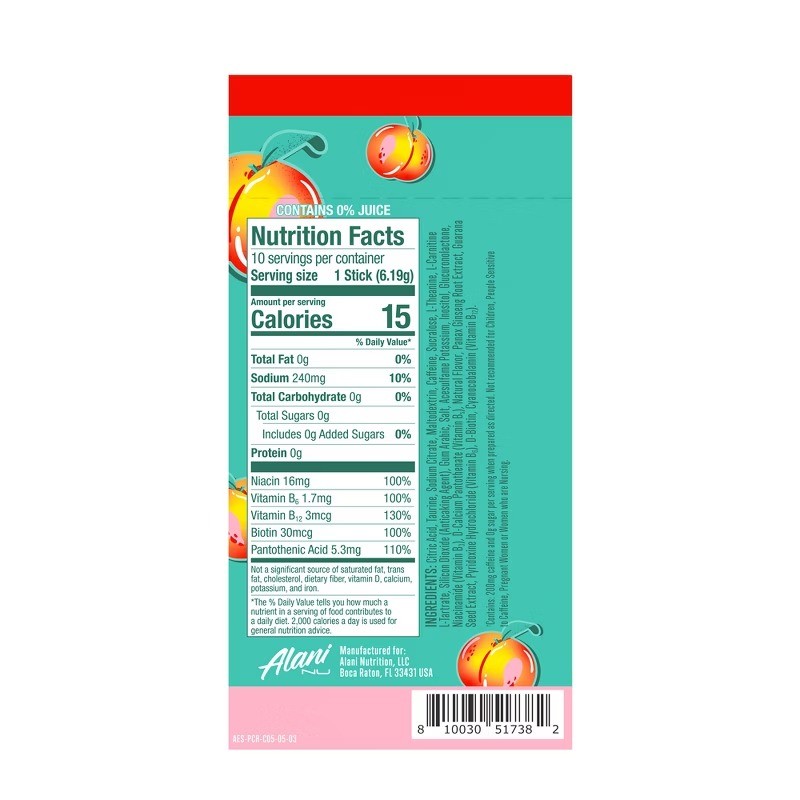 Energy Sticks – Juicy Peach