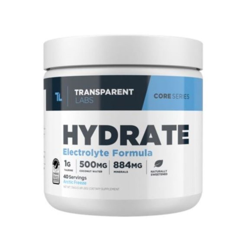 Hydrate Electrolyte Formula – Arctic Freeze (0.69 Lbs./ 40 Servings)