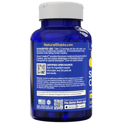 Creatine Monohydrate 2500mg Capsules 120ct Muscle Endurance