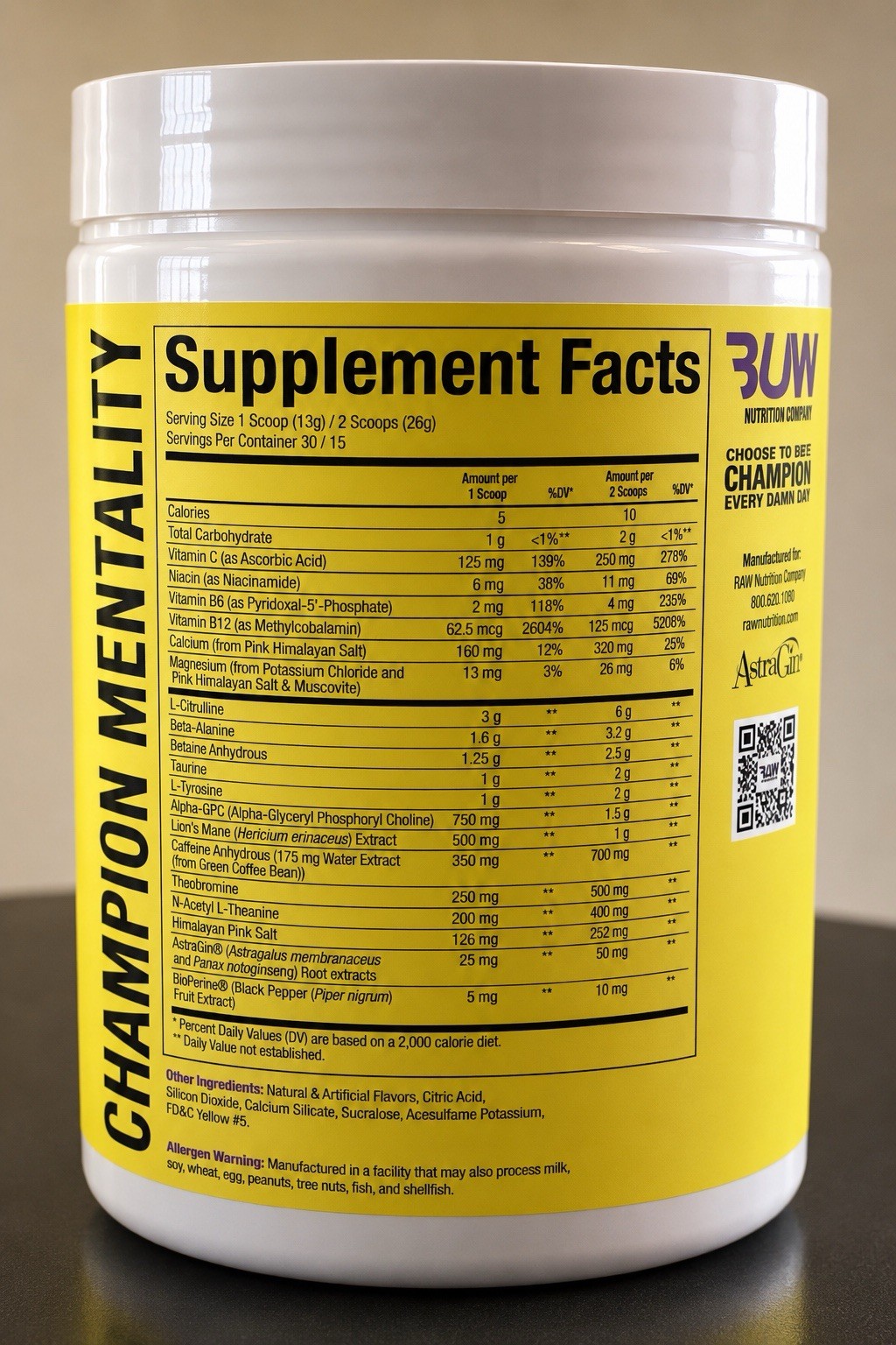Raw X Bum Thavage Pre-Workout Blackberry Lemonade 390g Sealed Exp 6/27 Lot Of 2