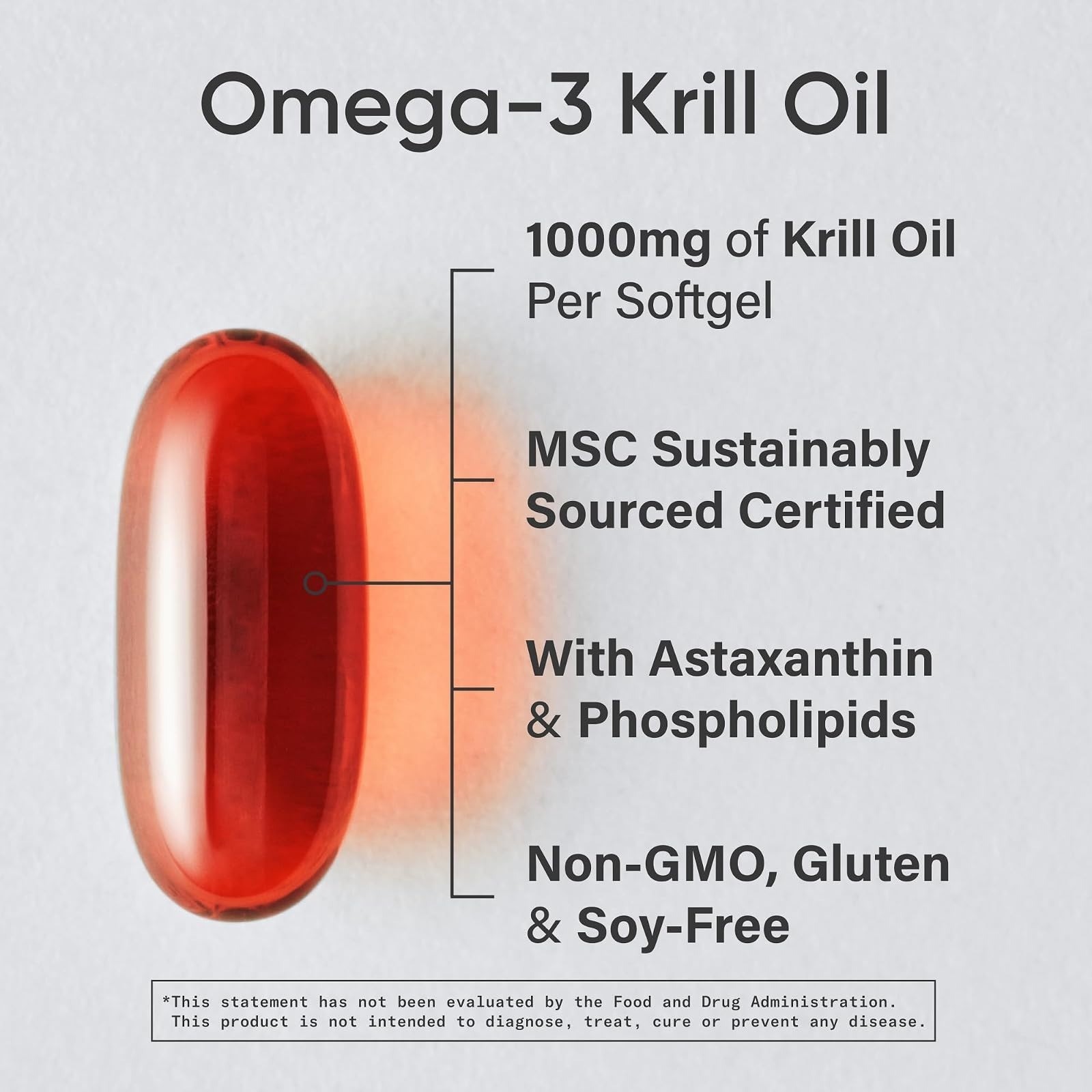 Sports Research Antarctic Omega-3 Krill Oil 1000mg – 60 Softgels