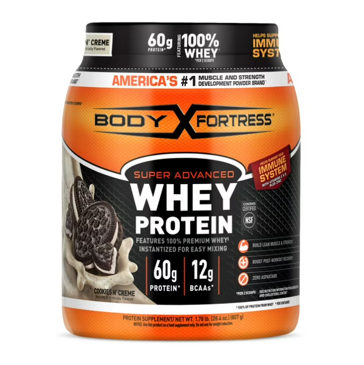 2 Pack Super Advanced Premium Whey Protein Powder, Cookies N’ Creme, 1.78 lbs Pk