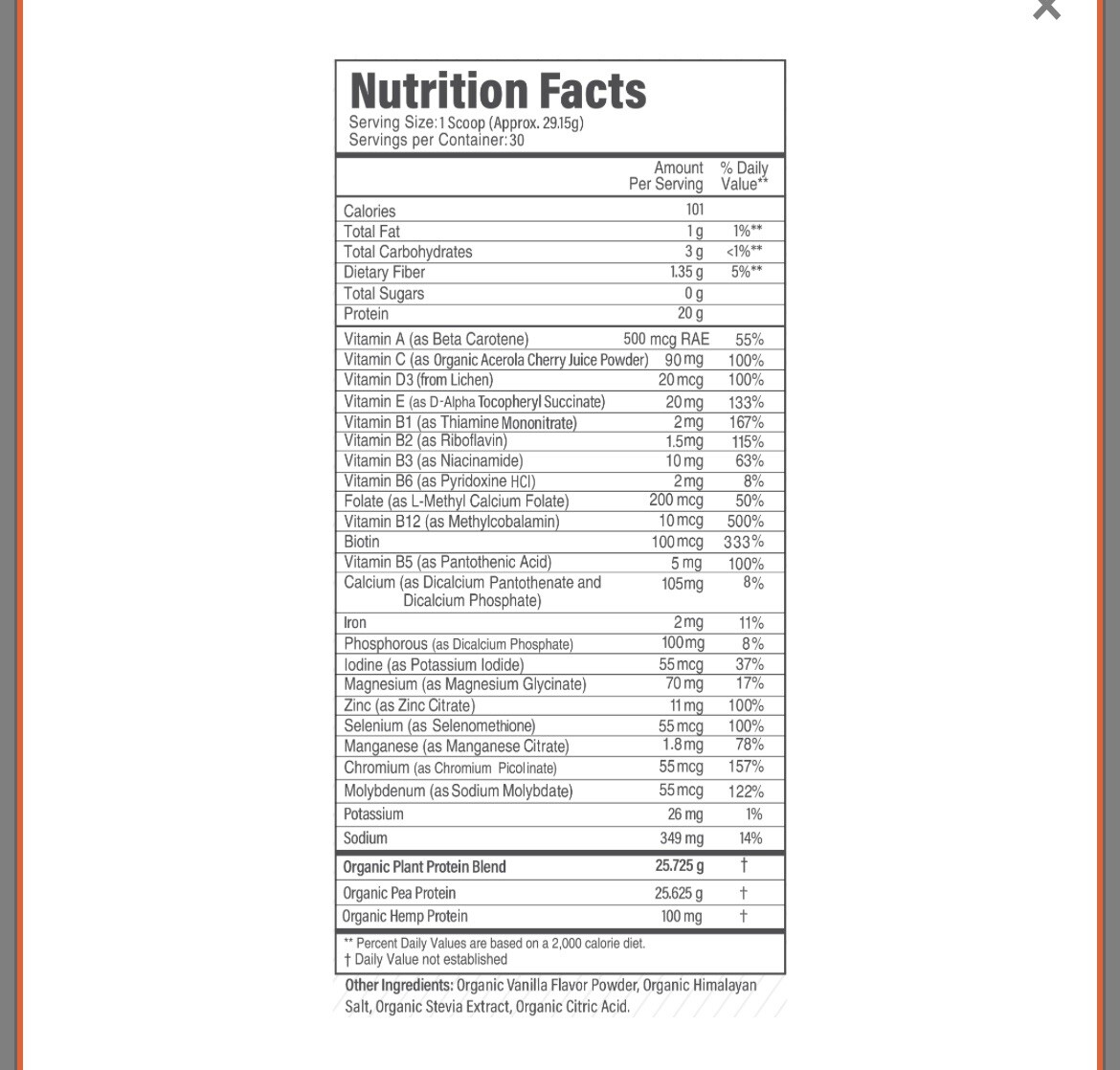 LIVEGOOD Organic Complete Plant-Based Protein 30.8 oz Supplement