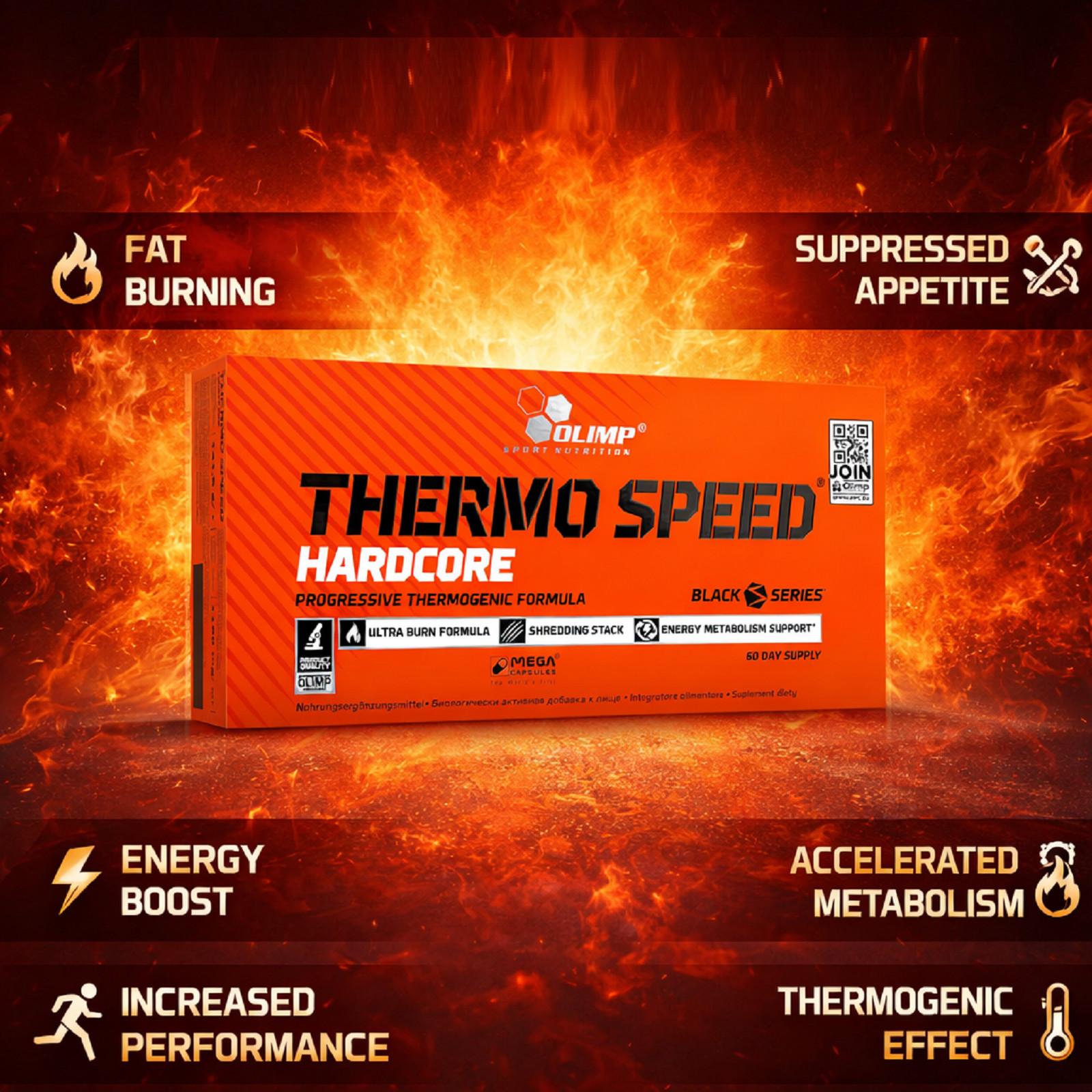 THERMO SPEED HARDCORE – Weight Loss Pills – Slimming – Fat Burner Supplement