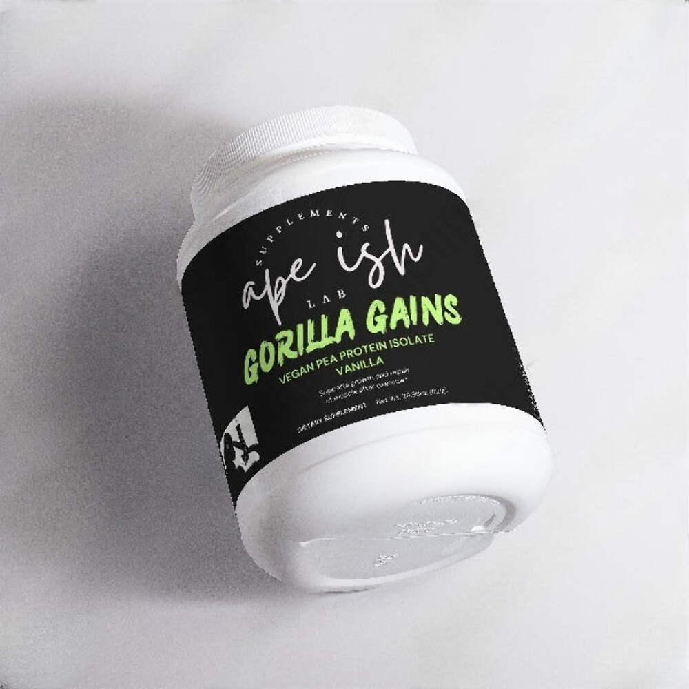 Gorilla Gains – Vegan Pea Protein Isolate (Vanilla)