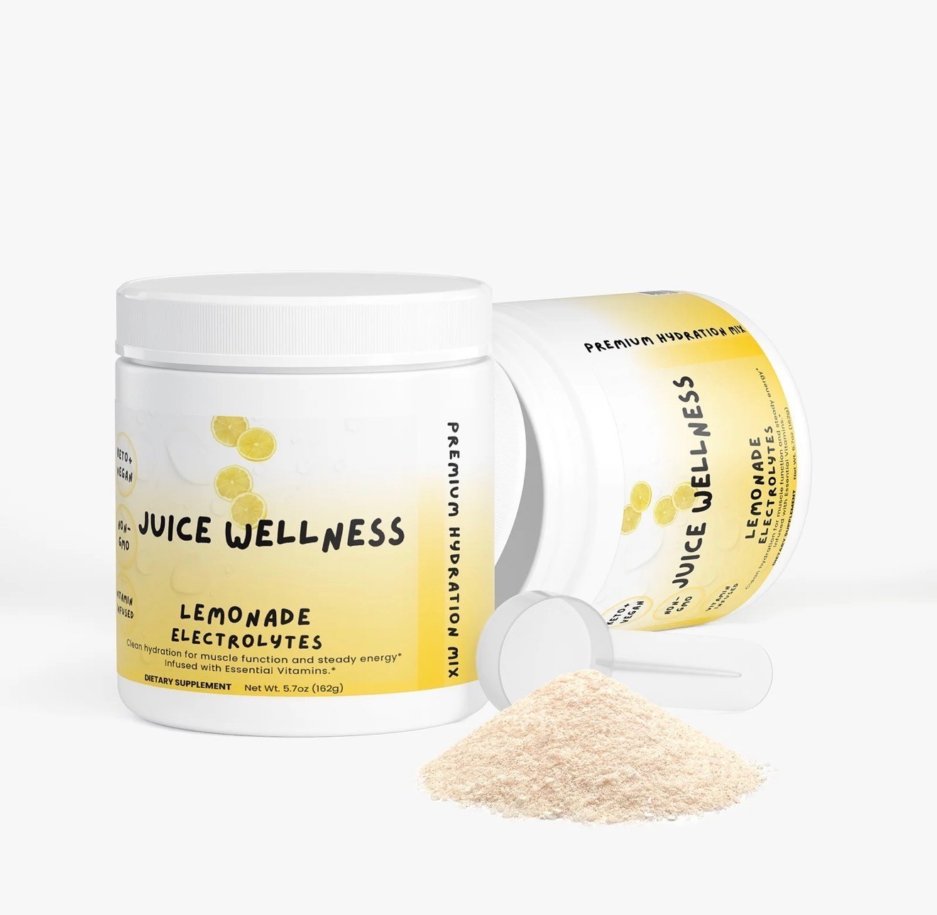 JUICE ELECTROLYTES Lemonade-zero sugar, Keto, non-GMO, B Vitamins