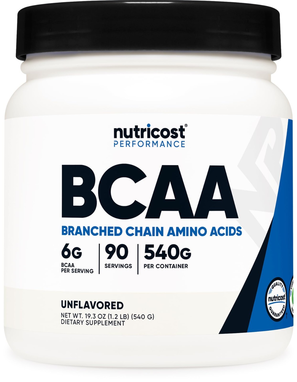 BCAA Powder 2:1:1 – 90 Servings, Unflavored Branched Chain Amino Acids Supplemen