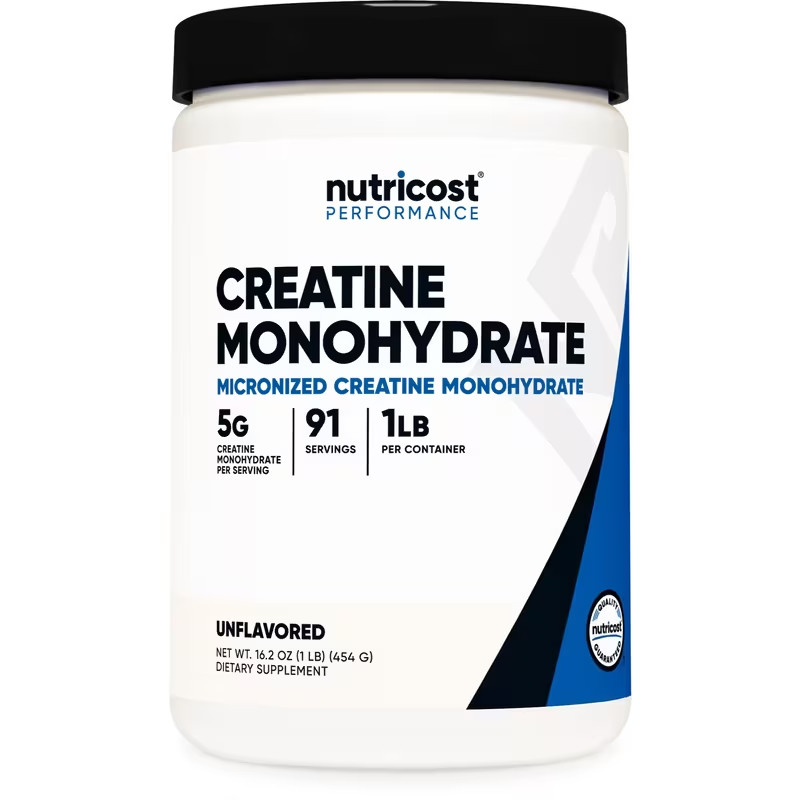 Nutricost Creatine Monohydrate Powder UF (1 lb, 91 Servings) | Amino Acid supple