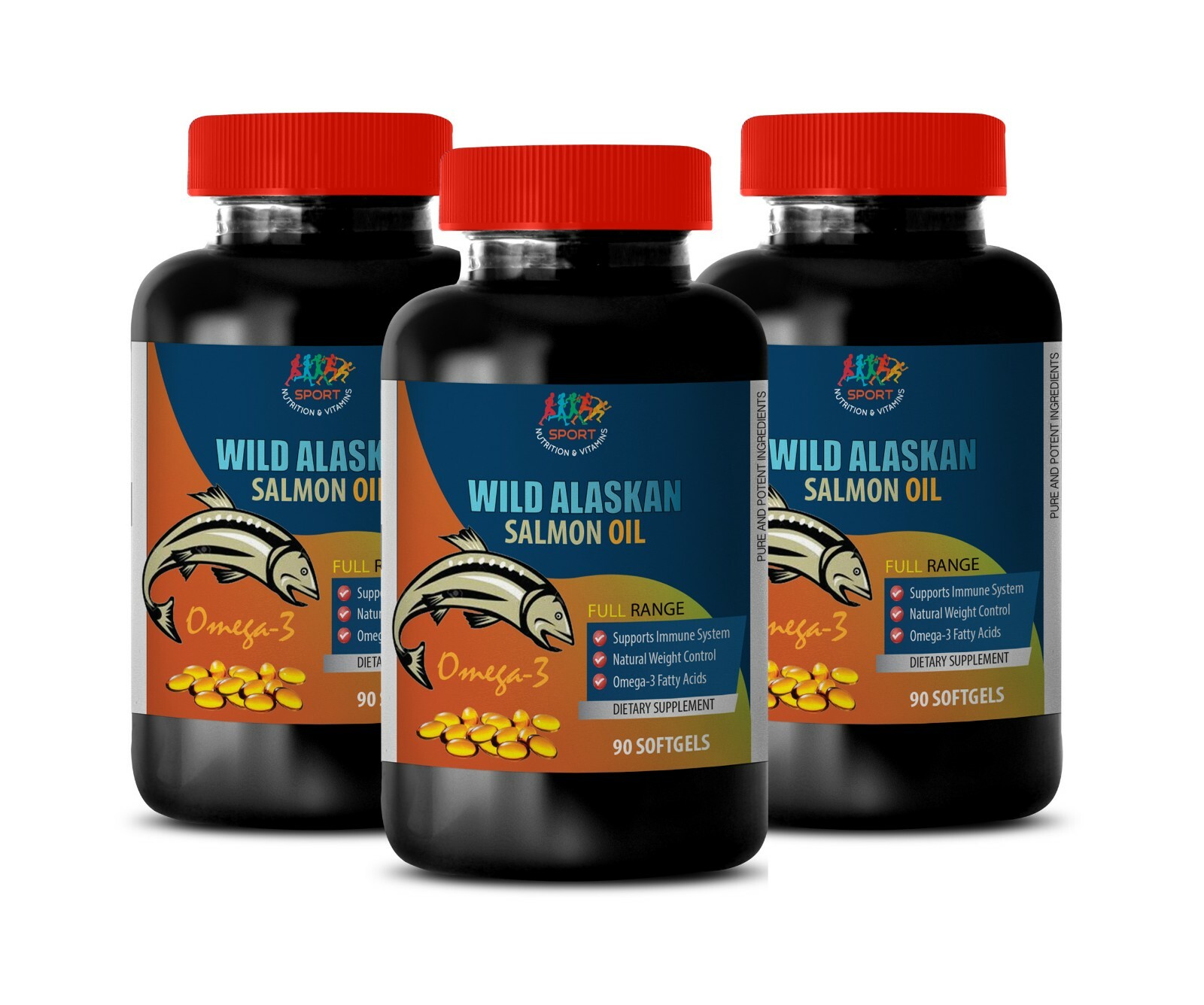 heart health omega-3 – ALASKAN SALMON OIL 2000MG – lower cholesterol (3B)