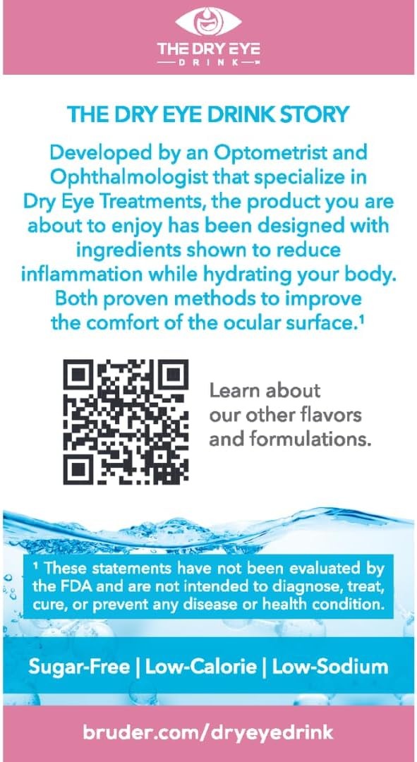 l Ultimate Hydration for Dry Eyes l Sugar-Free Electrolyte Powder Packets l…