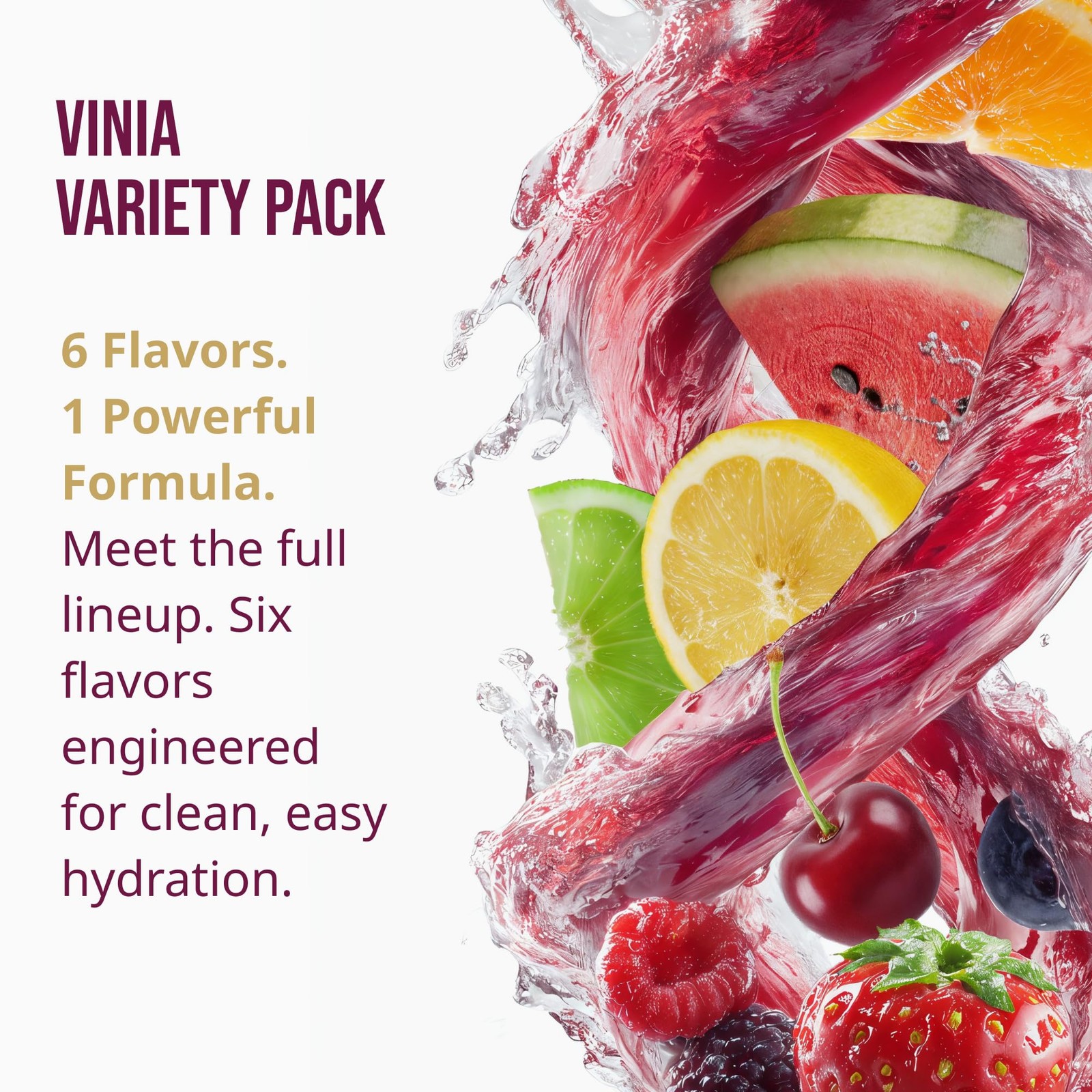 VINIA Resveratrol Electrolyte Hydration Powder Mix | Boost Blood 30 Sticks