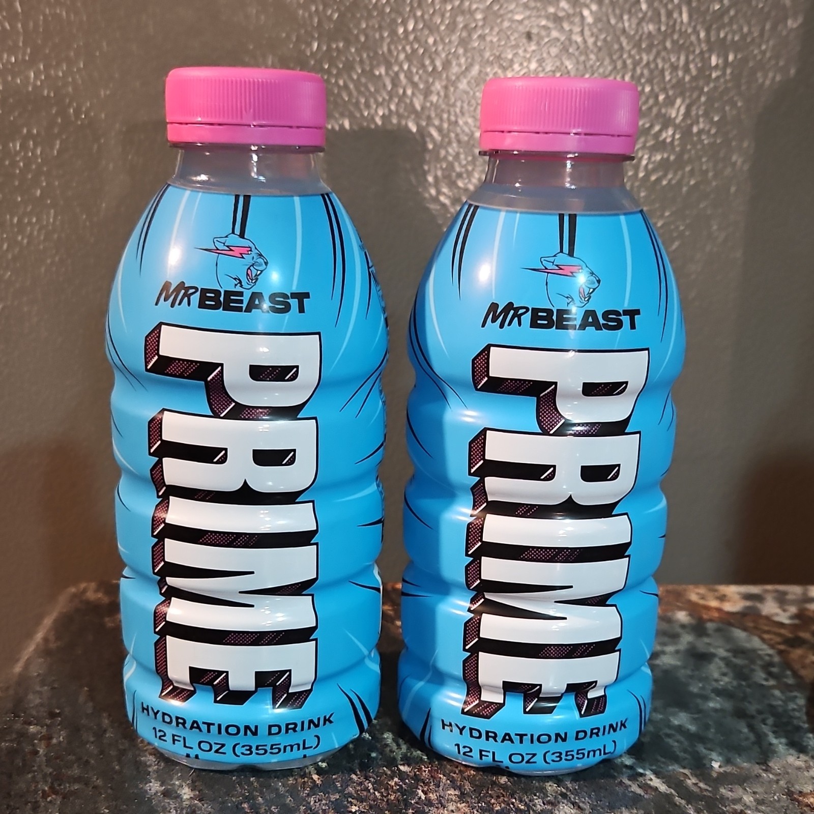 Prime Hydration Drink MrBeast Berry Freeze 12 fl oz Gluten-Free Caffeine-Free