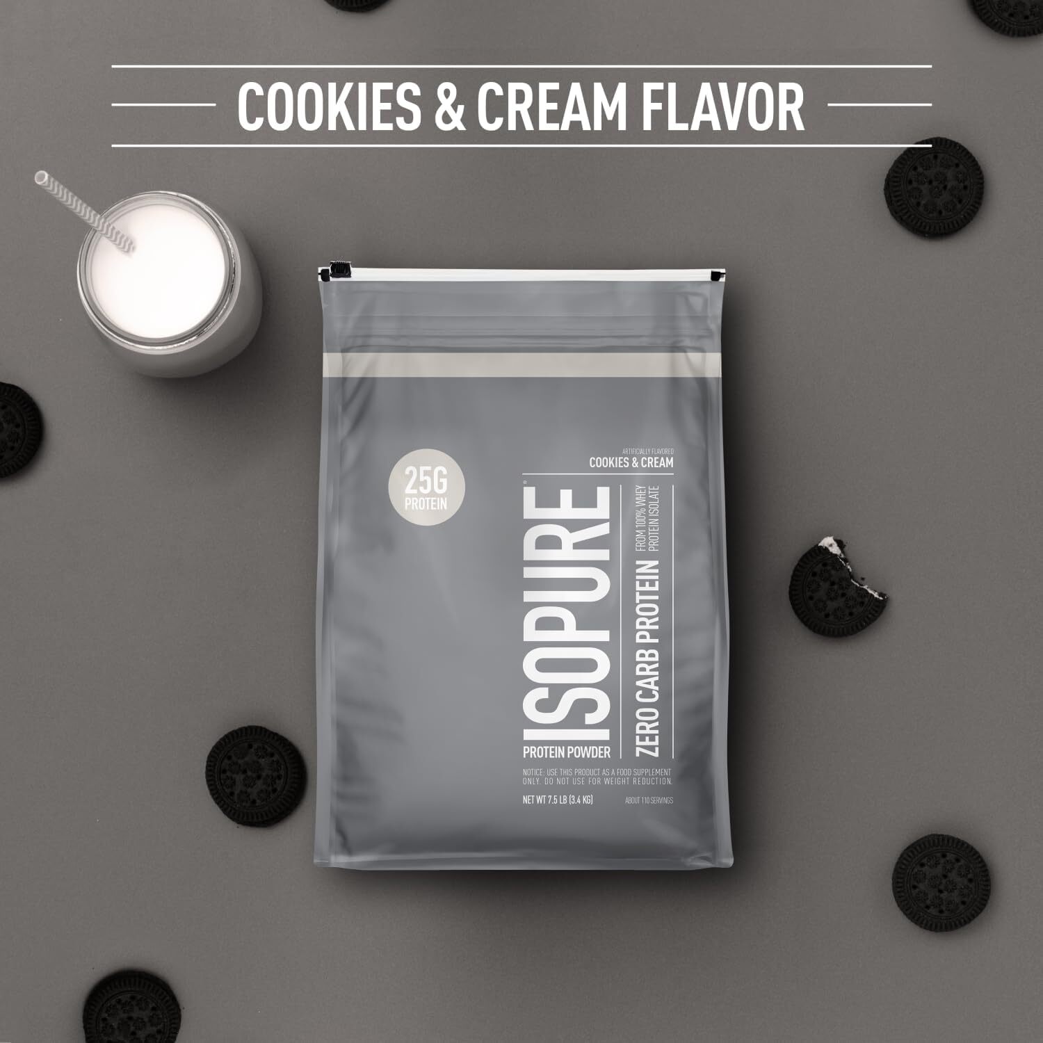 Nature’s Best Isopure Zero Carb Whey Protein Isolate 7.5lb NEW BAGS 4 Flavors