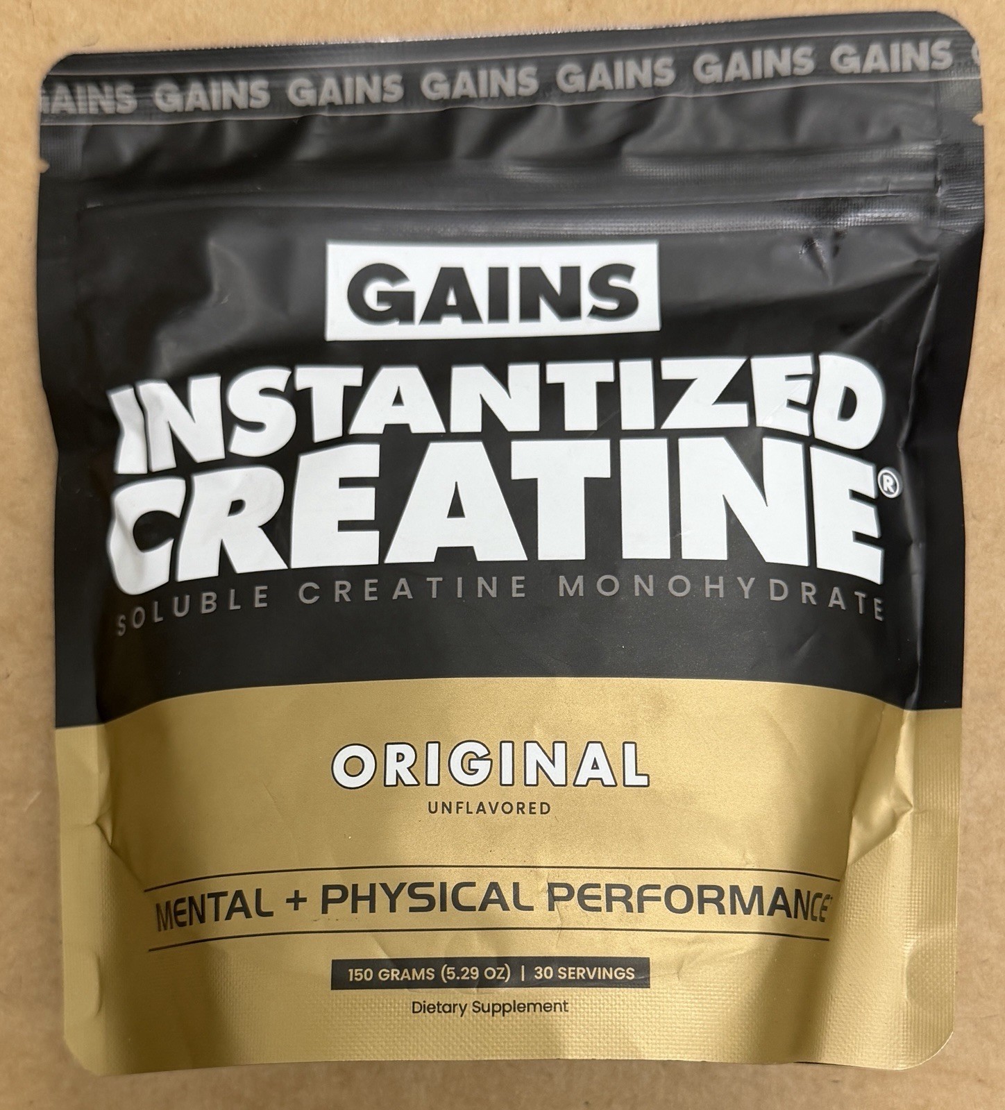 Instantized Creatine Monohydrate Gains in Bulk, Unflavored – 30 Servings