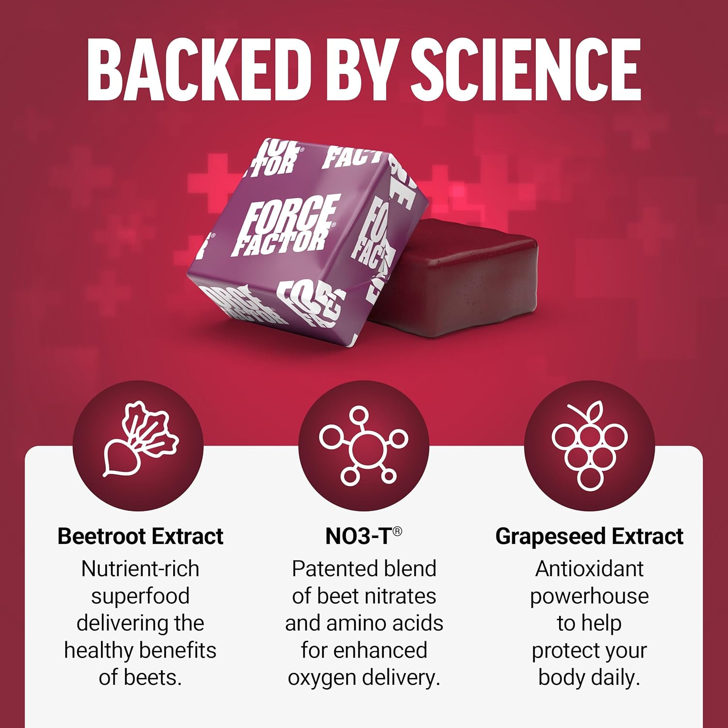 Total Beets Soft Chews with Beetroot, Nitrates, L-Citrulline, Grapeseed Extra…