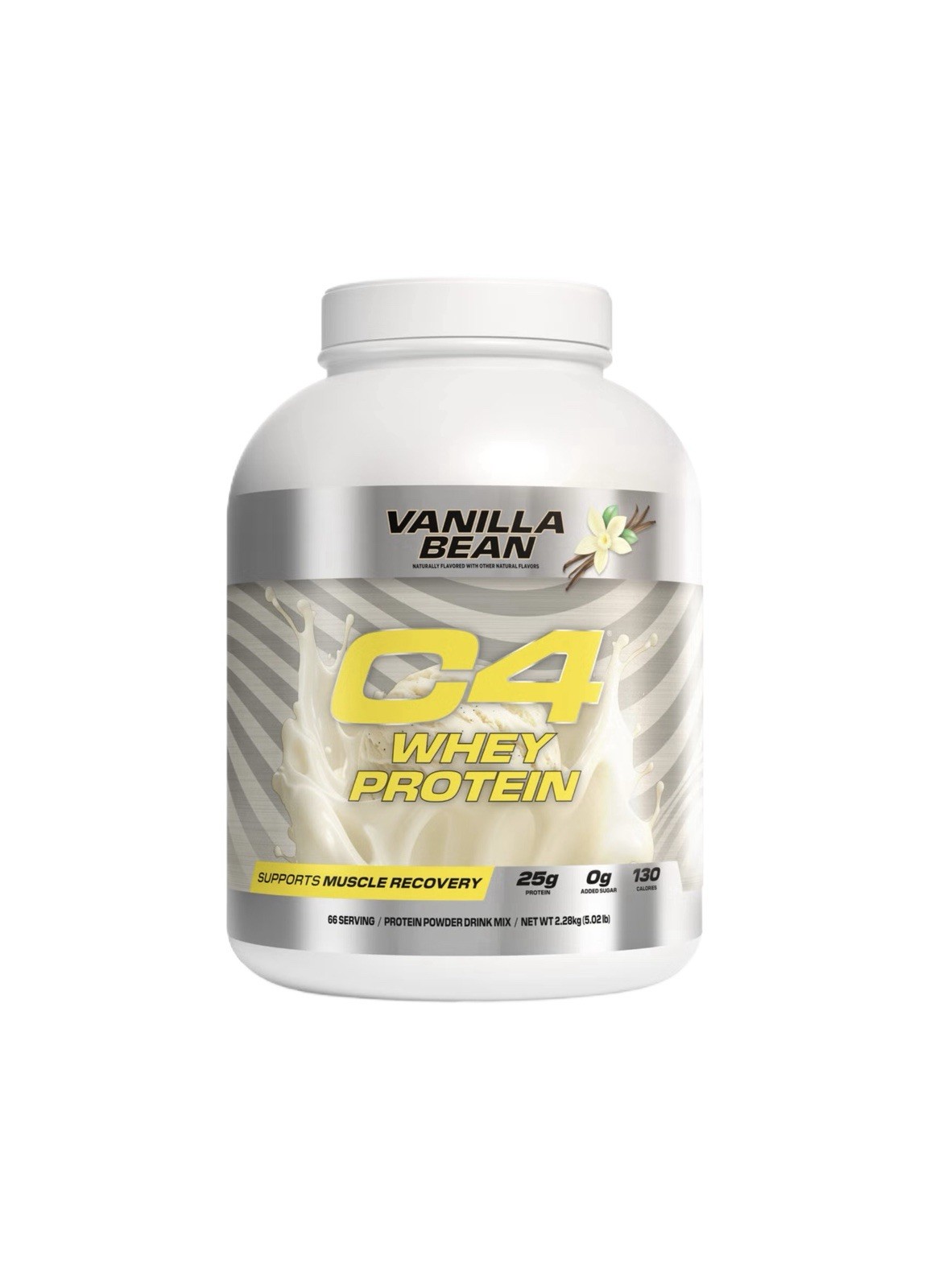 C4 Whey Protein Vanilla Bean Muscle Recovery Supplement 66 Servings