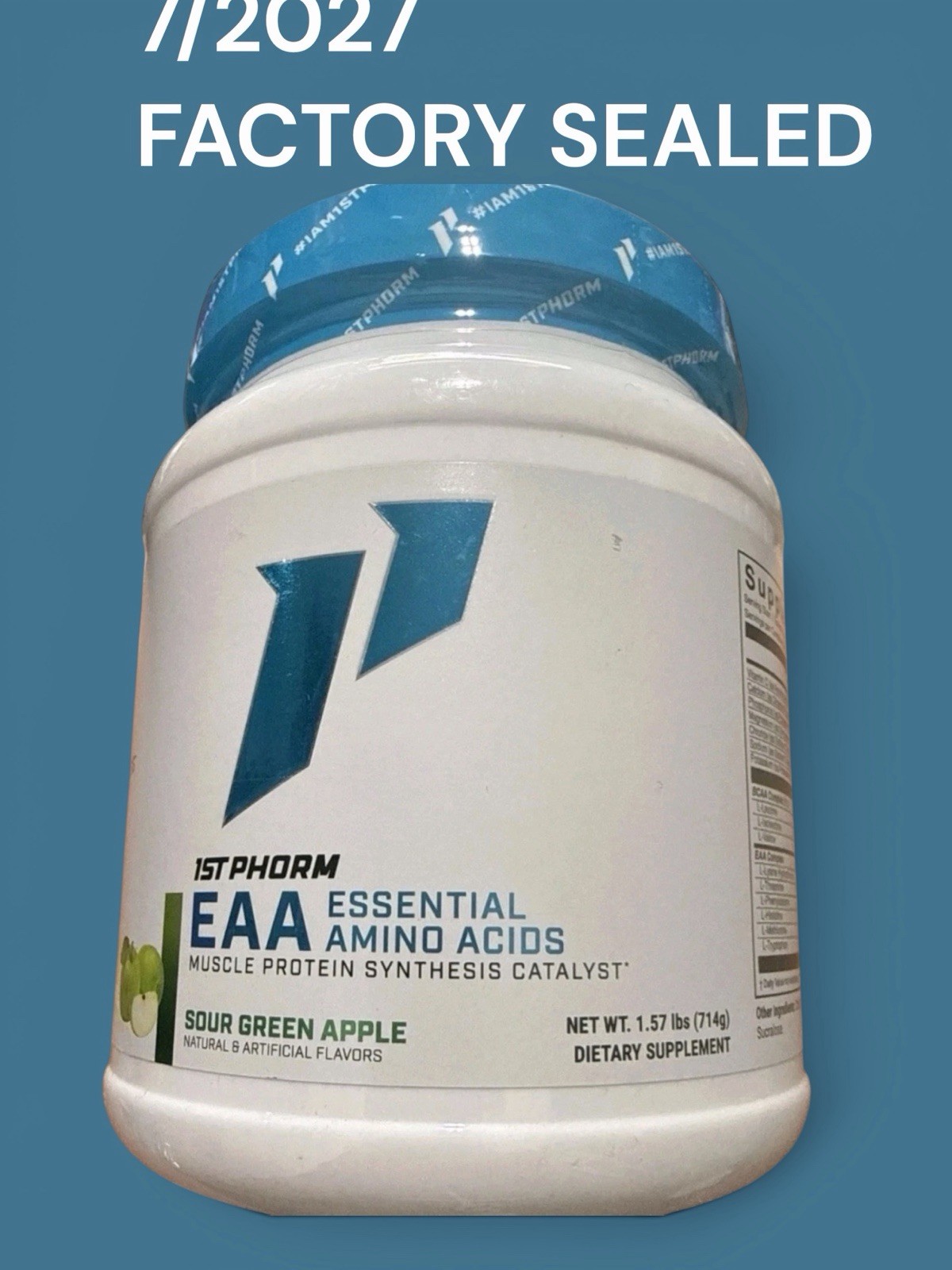 1st Phorm EAA Essential Amino Acids Sour Green Apple 60 Servings Sealed New