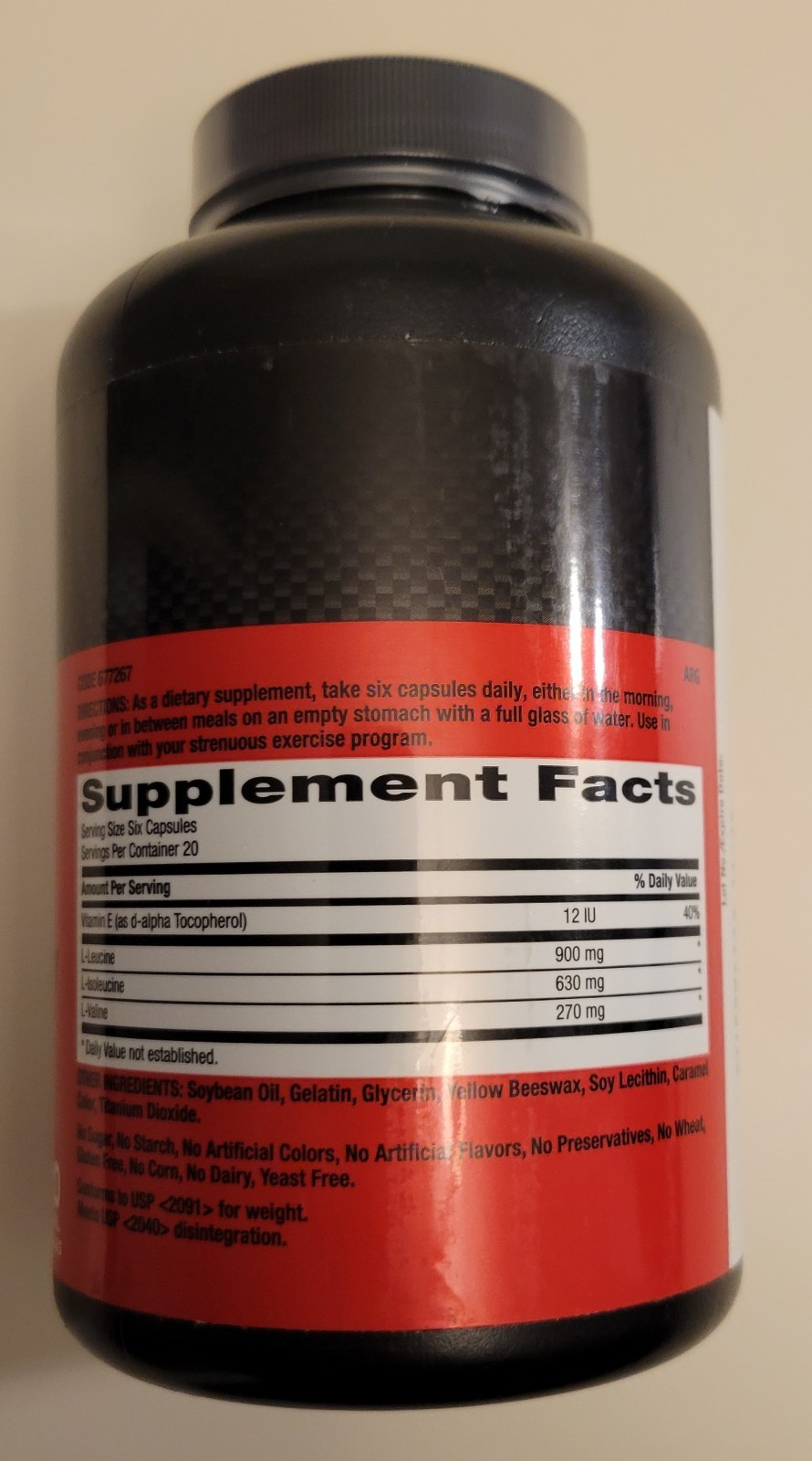 GNC Pro Performance BCAA 1800 Dietary Supplement, 120 gels 11/2026