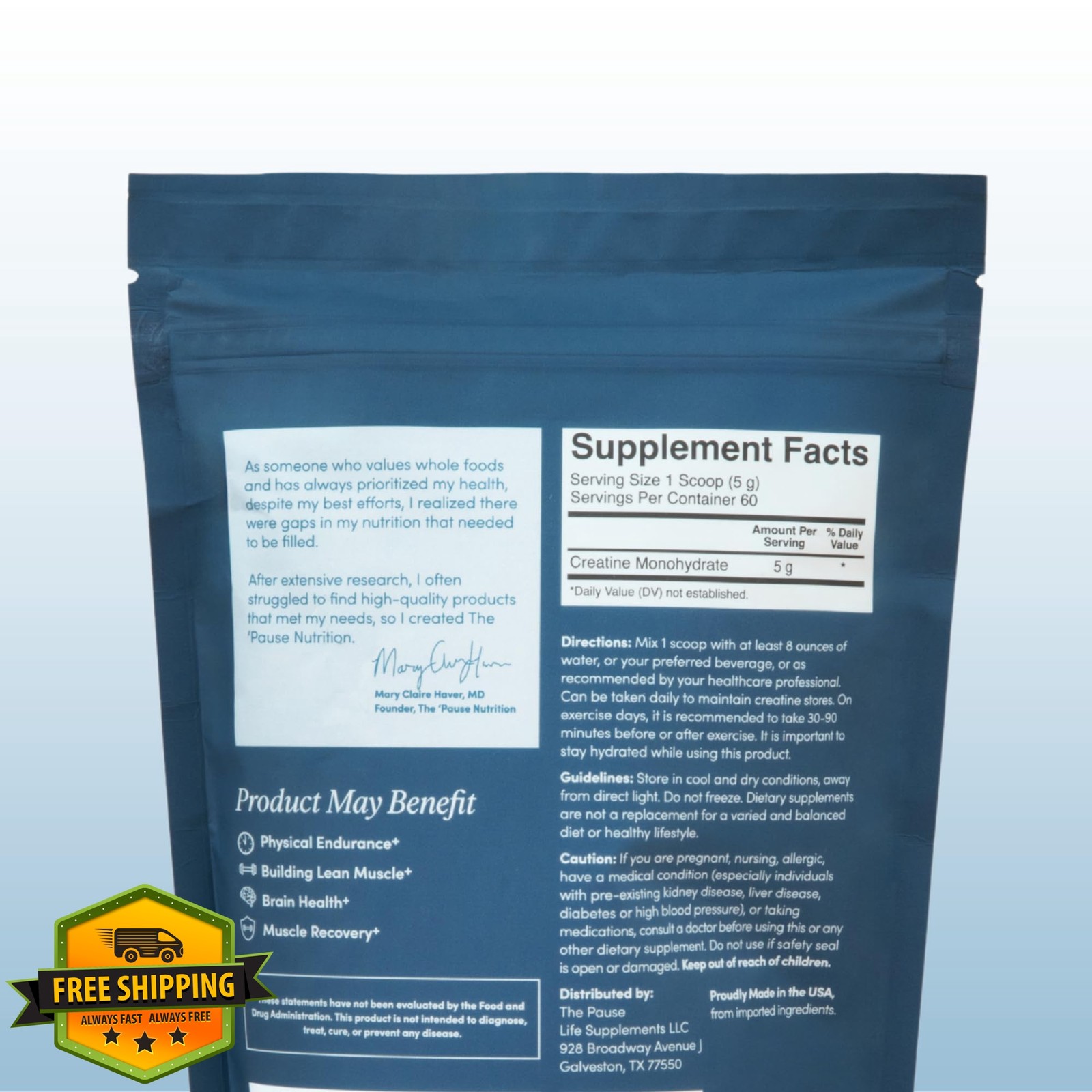 The ‘Pause Life Creatine Powder 11 OZ
