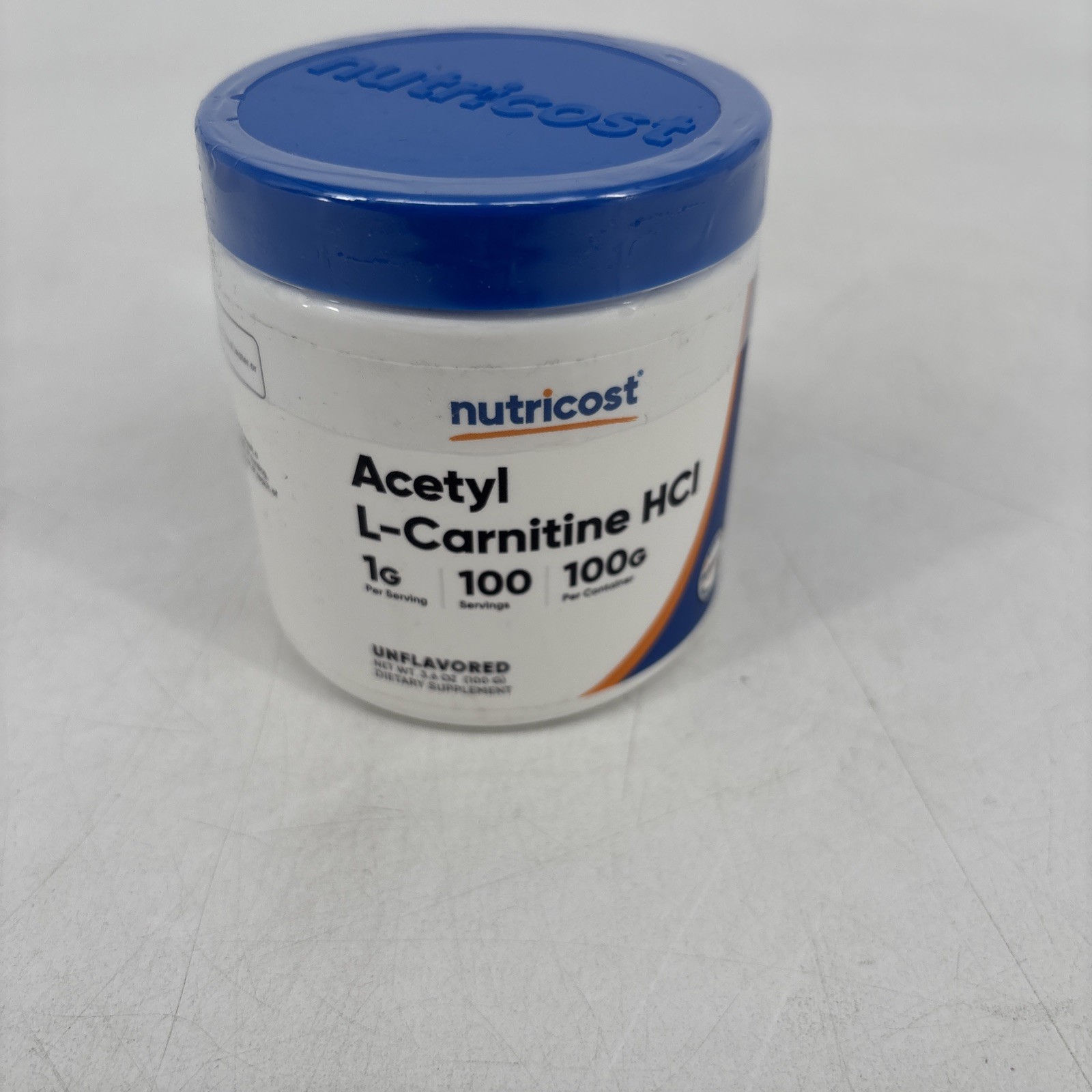 Nutricost Pure Acetyl L-Carnitine 100g, 1000mg Per Serving, 100 Servings