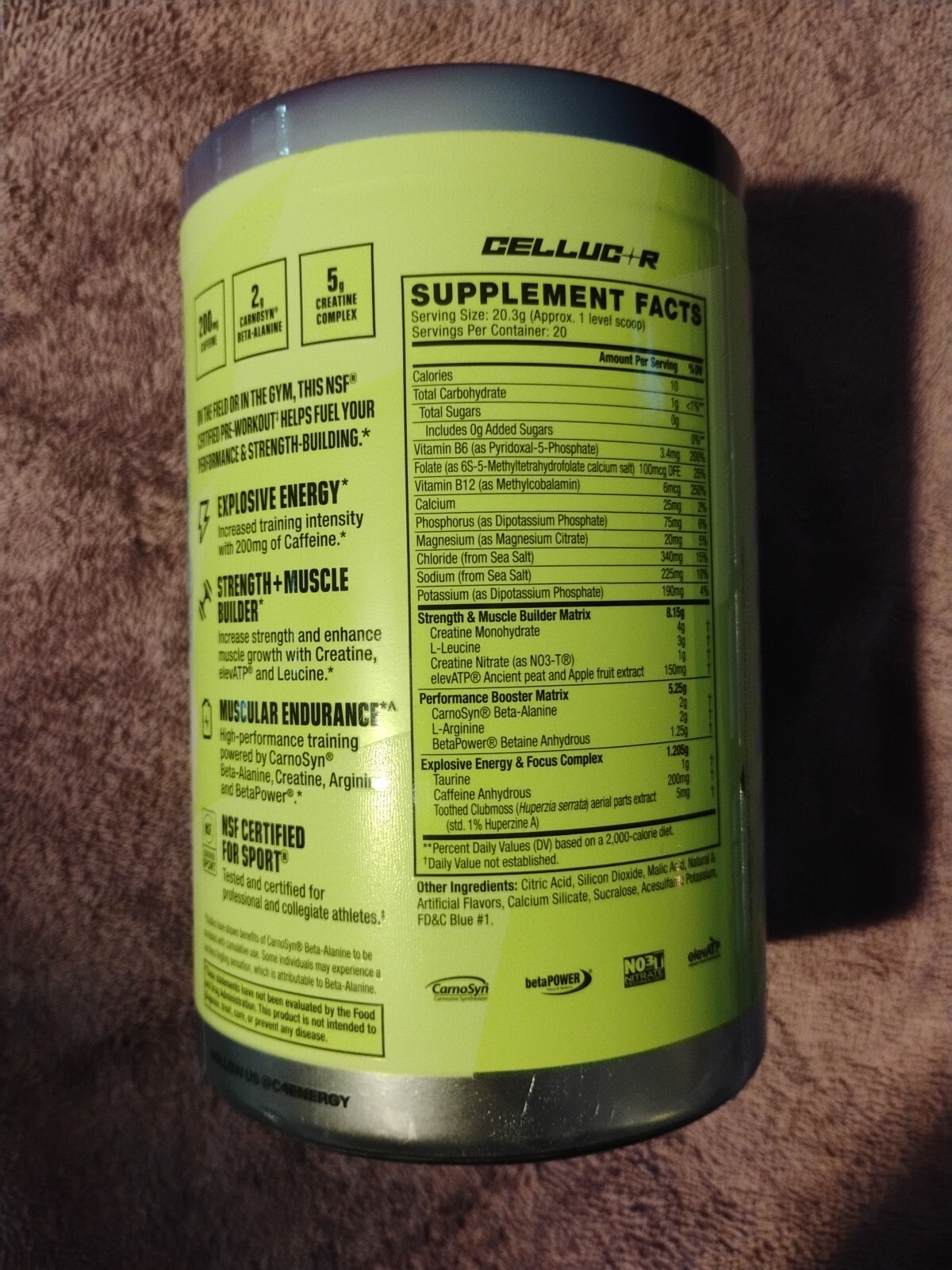 C4 Sport Strength, Pre-Workout Hawaiian Punch Berry Blue Typn 14.3 oz