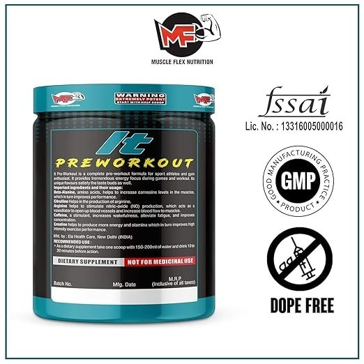 Muscle Flex Nutrition Preworkout-Extreme Lasting Explosive Energy,Focus,-30 Serv