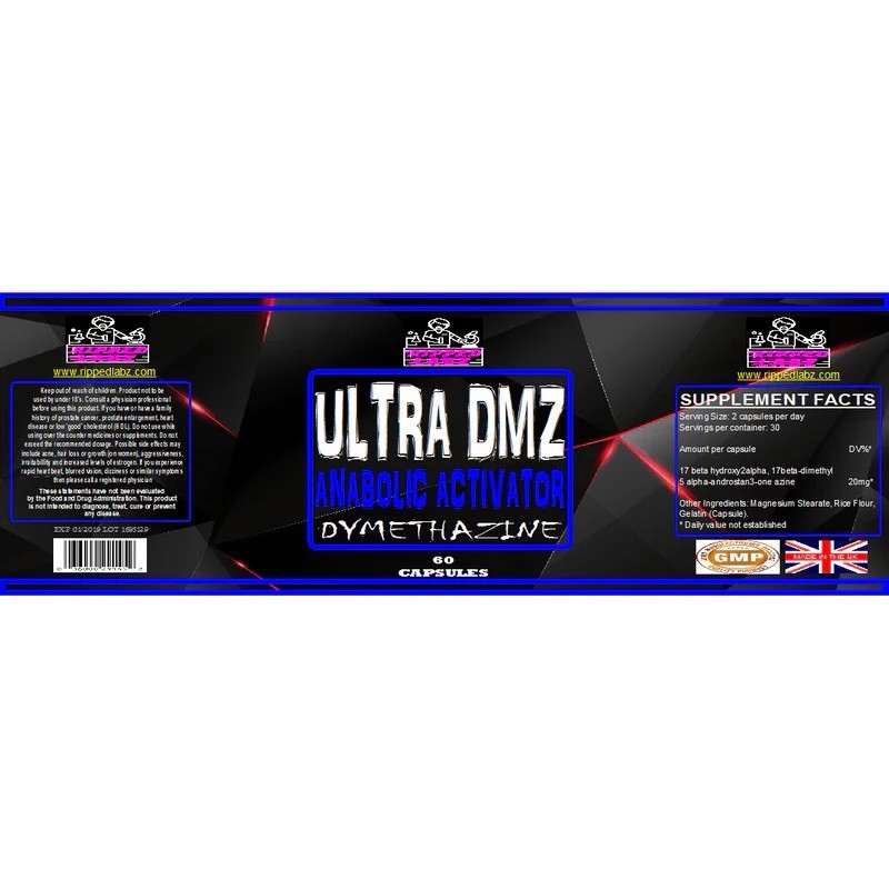 *HARDCORE* ULTRA DMZ (60 Caps x 20mg) | MUSCLE BUILDER | FAST FREE SHIPPING