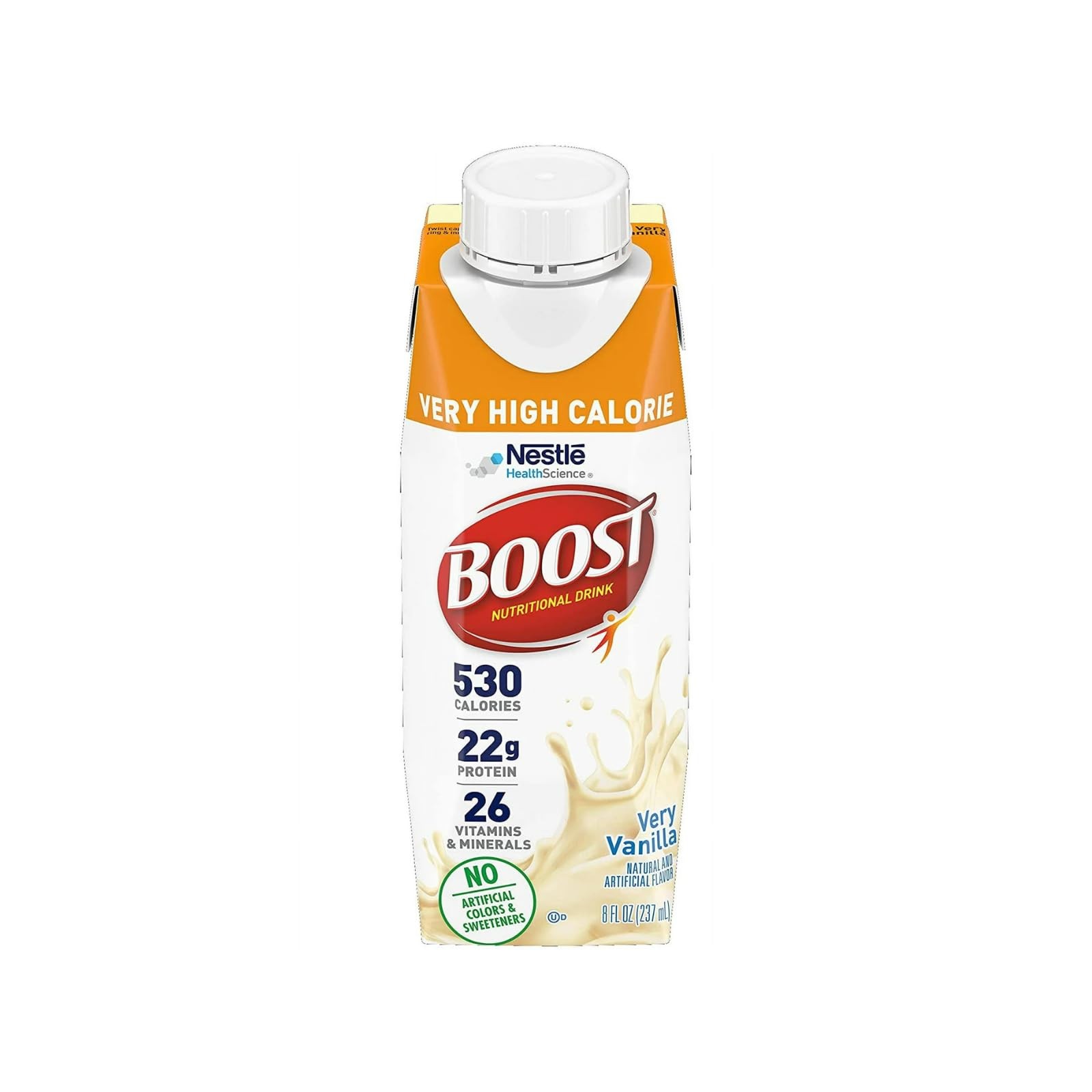 Boost Very High Calorie Nutritional Drink, Protein 8 Fl Oz (Pack of 12)