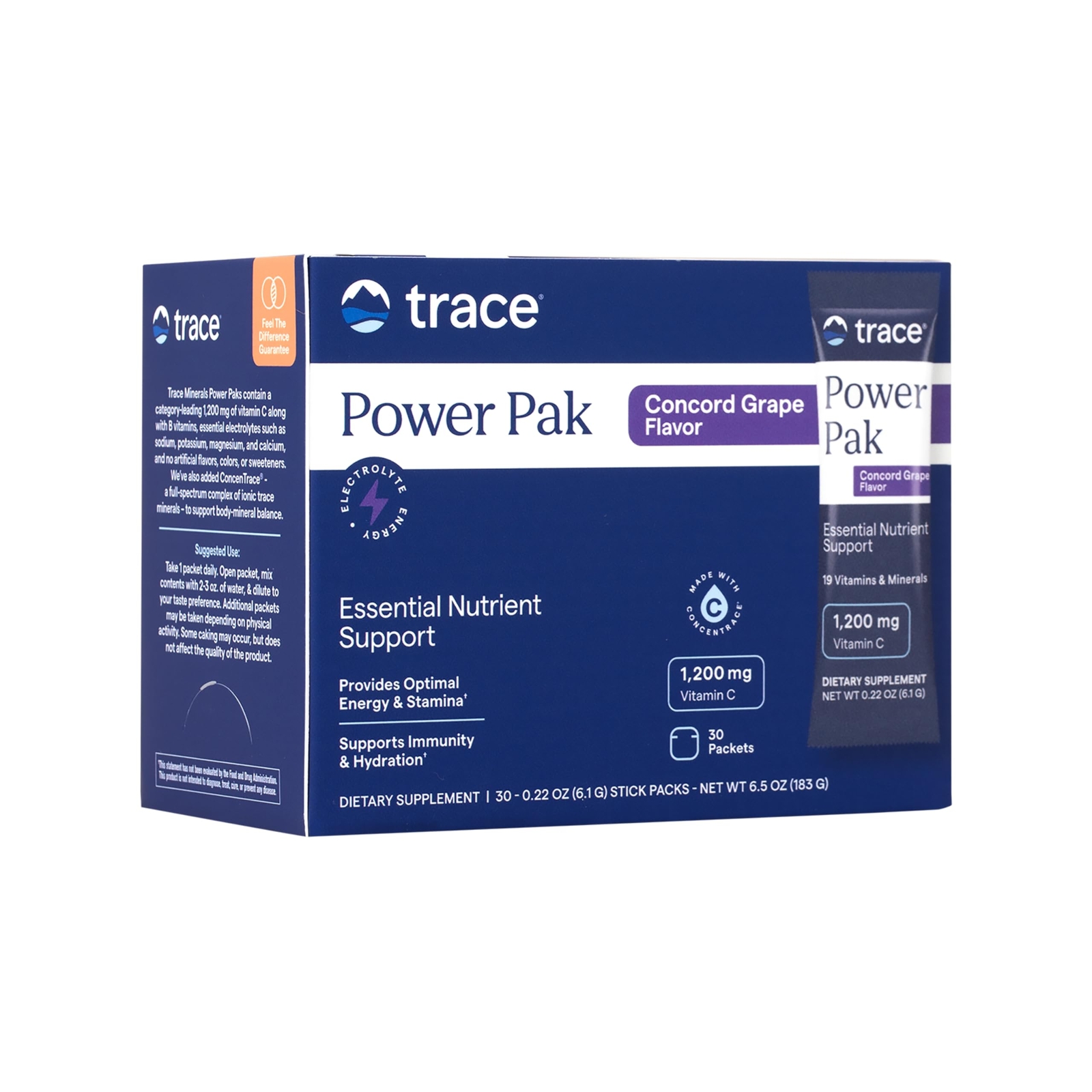 Electrolyte Drink Powder 30 Servings Concord Grape Hydration Performance