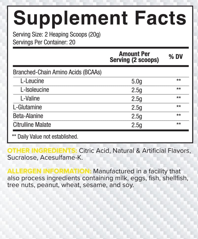 Core Nutritionals ABC Advanced BCAA Supplement | Amino Acid Recovery Blend | …