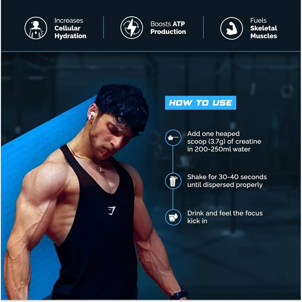 Wellcore Pure Micronised Creatine Monohydrate Enhanced Muscle strength 122 gms