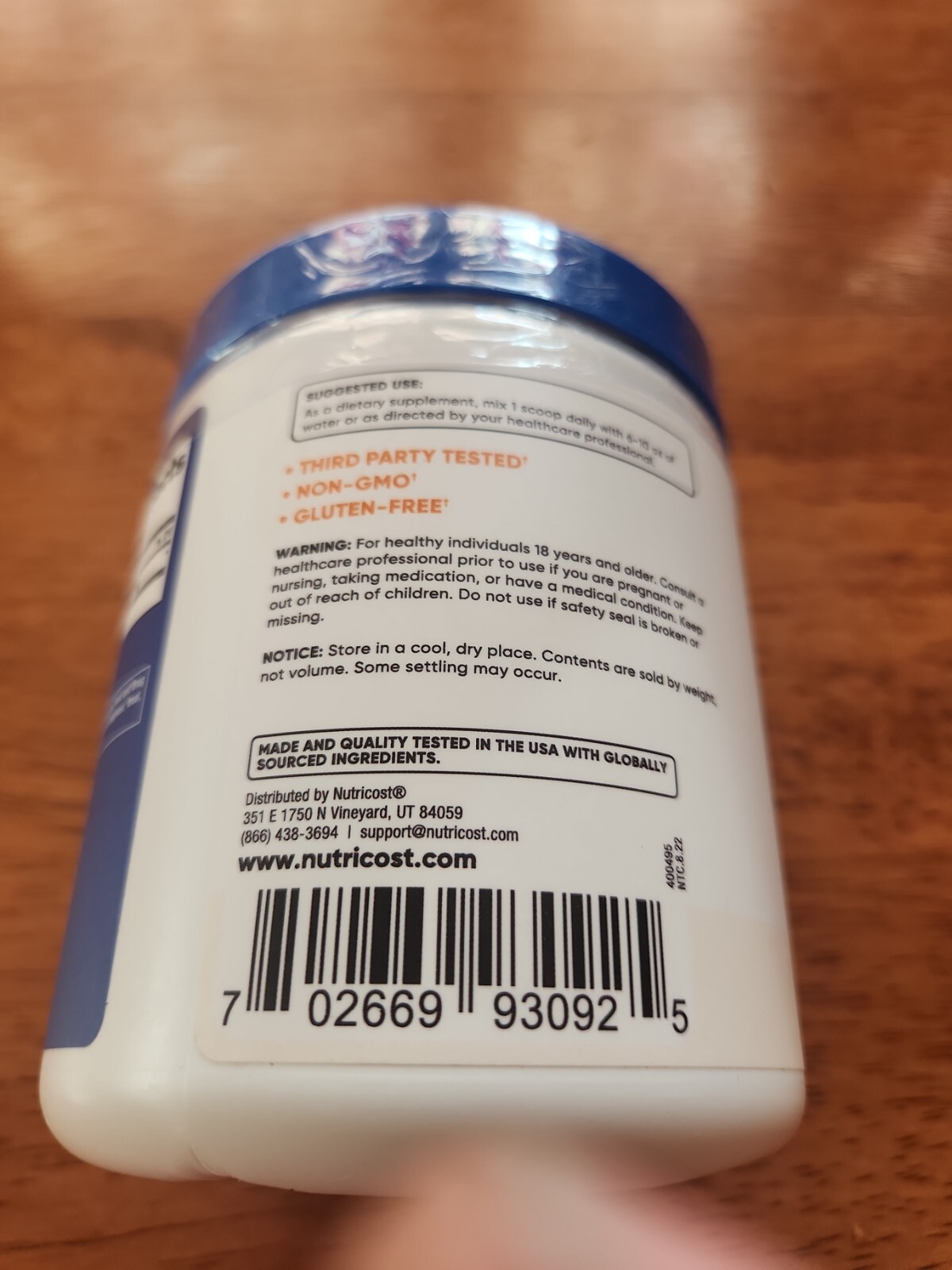 Nutricost L-Arginine (250 Grams) – Pure L-Arginine Powder – 5000mg Per Serving