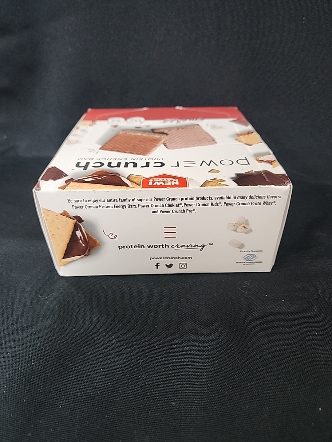 Power Crunch Protein Energy Bar, S’mores, 12 Bars, 1.4 oz (40 g) Each BB 12/25