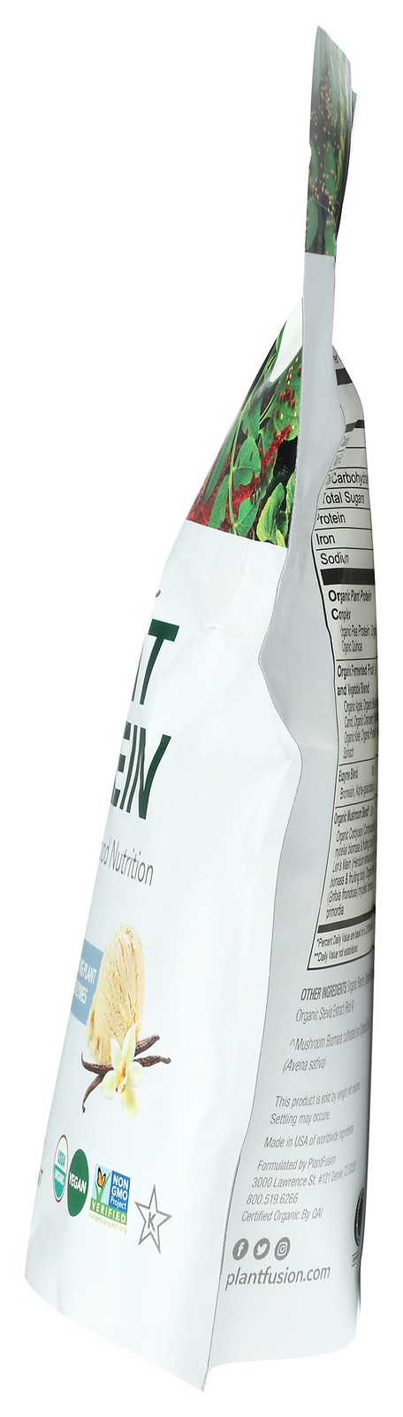 Organic Vanilla Plant Protein By Plantfusion Powder 18 Grams 1 Pack