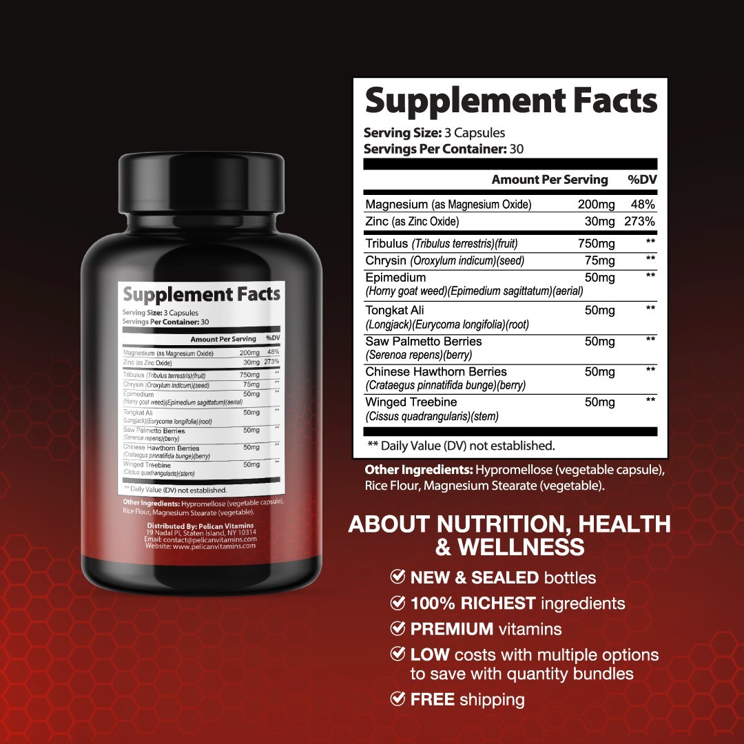 Alpha Stallion- Bodybuilding & Men’s Health Support- 12 Bottles- 1080 Capsules