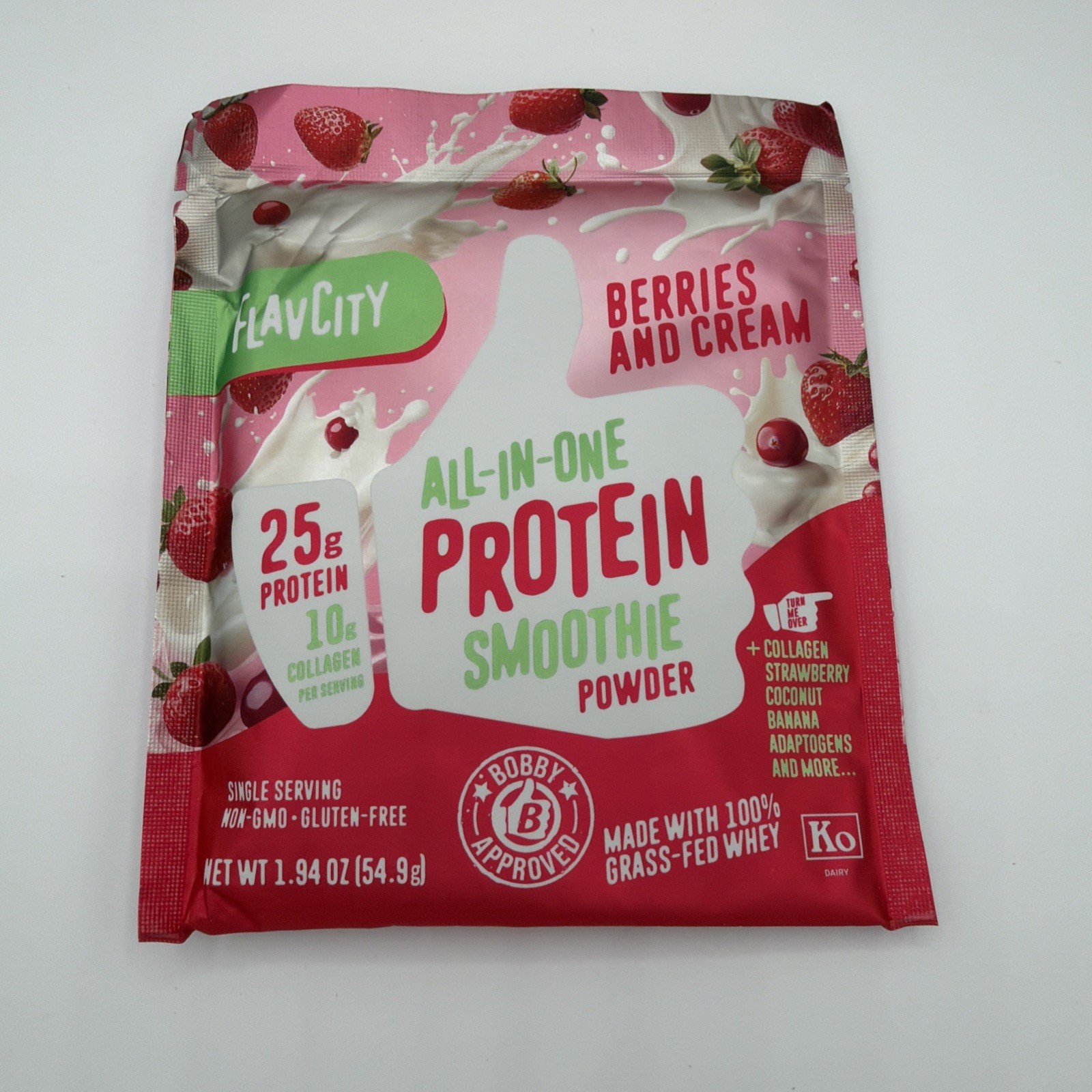 FlavCity All In One ProteinSmoothie Powder Variety Flavors Travel ON GO 5 Pkgs
