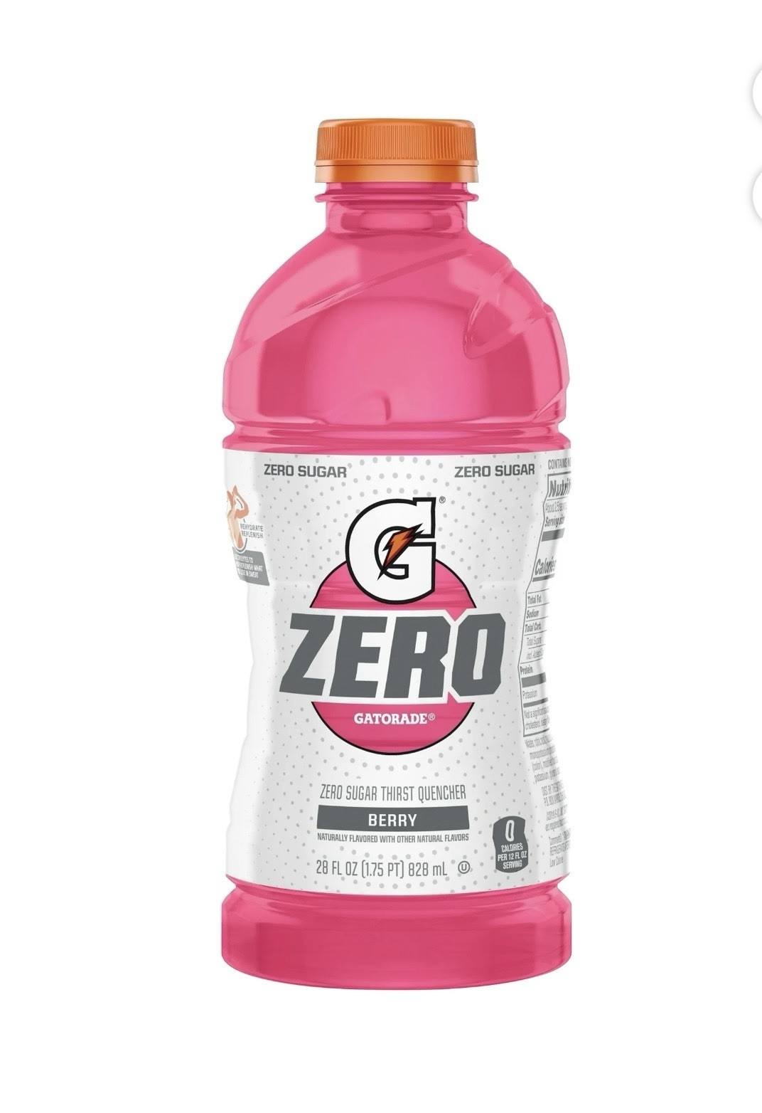 Gatorade G ZERO Sugar Hydration BERRY 28 Oz. (8 Bottles) Electrolyte