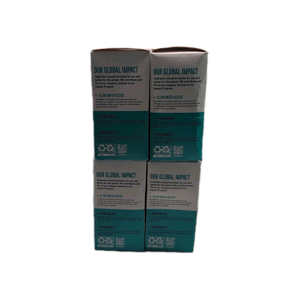 4 Liquid I.V. Sugar-Free Hydration Multiplier Lemon Lime Hydration Powder 06/27+