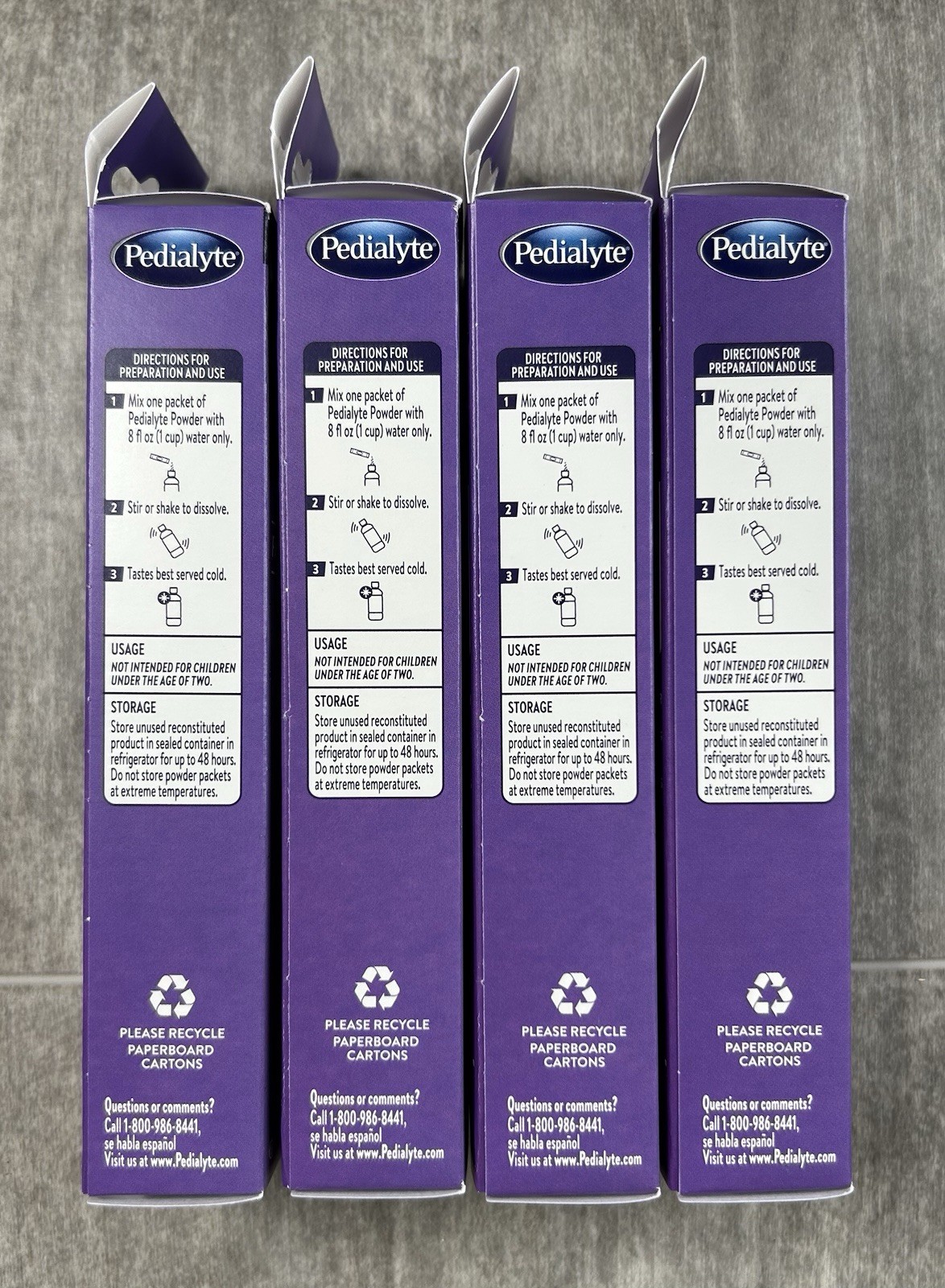 PEDIALYTE ELECTROLYTE POWDER PACKETS GRAPE 4 CT X 4 (16 TOTAL) EXP JAN 2027