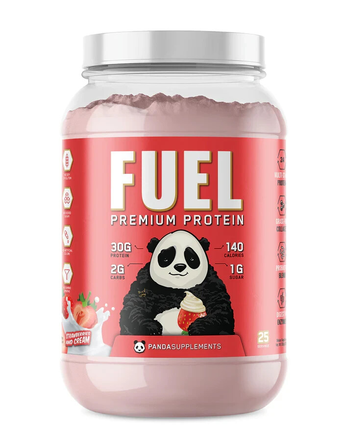 Panda Supps Fuel Premium Whey Casein Collagen Protein Blend 25 Serving 5 Flavors