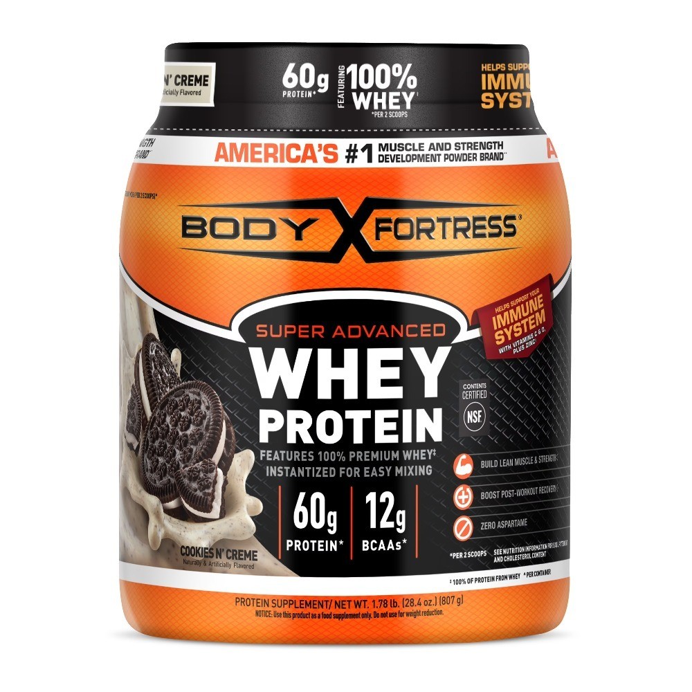 Premium Whey Protein Powder Cookies N’ Creme Flavor 60g Protein per Serving with