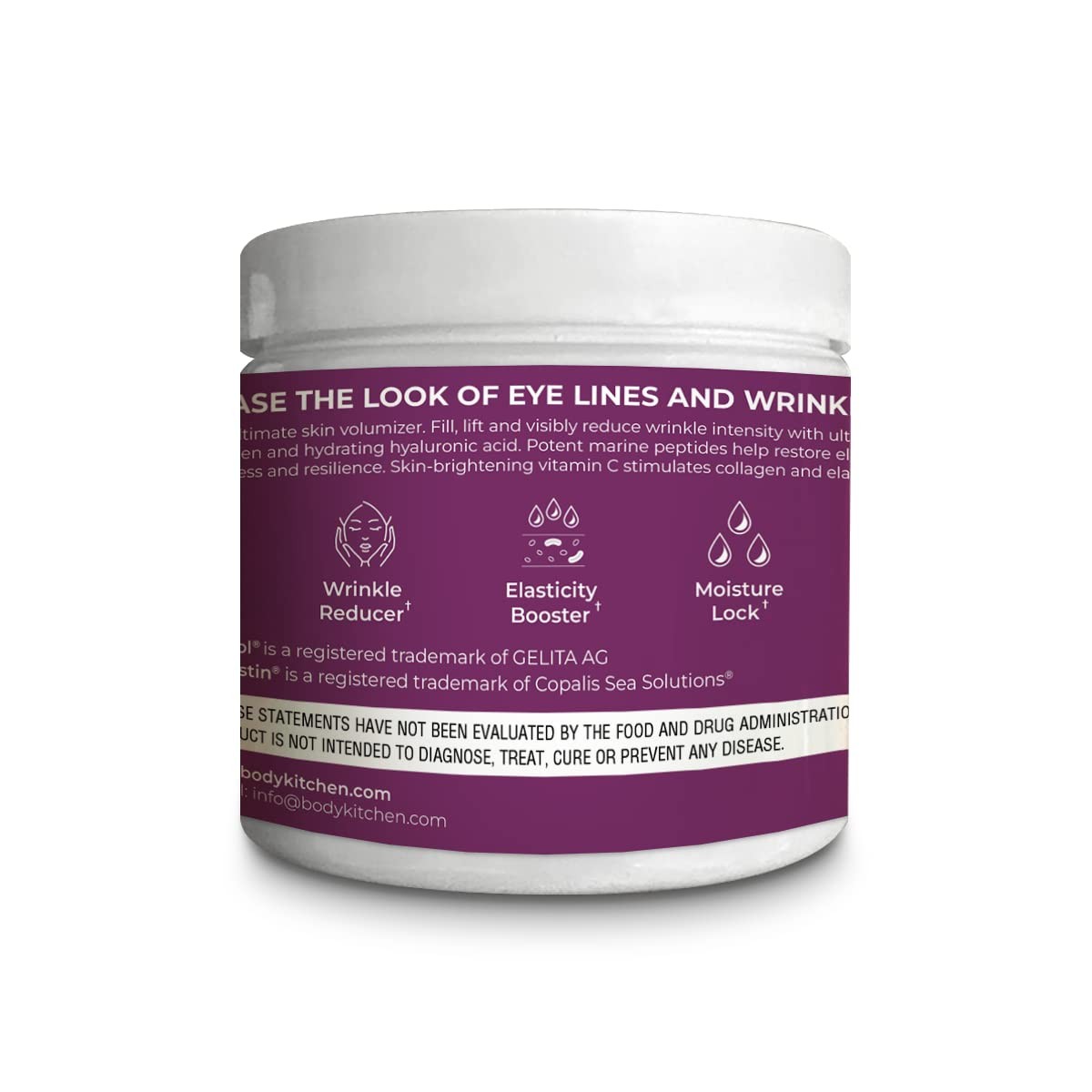 Body Kitchen Collagen and Elastin Peptides, 250mg Pure 3.17 Ounce (Pack of 1)