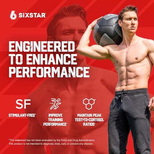 Six Star Nutrition Testosterone Booster for Men with Rhodiola Extract and Boron