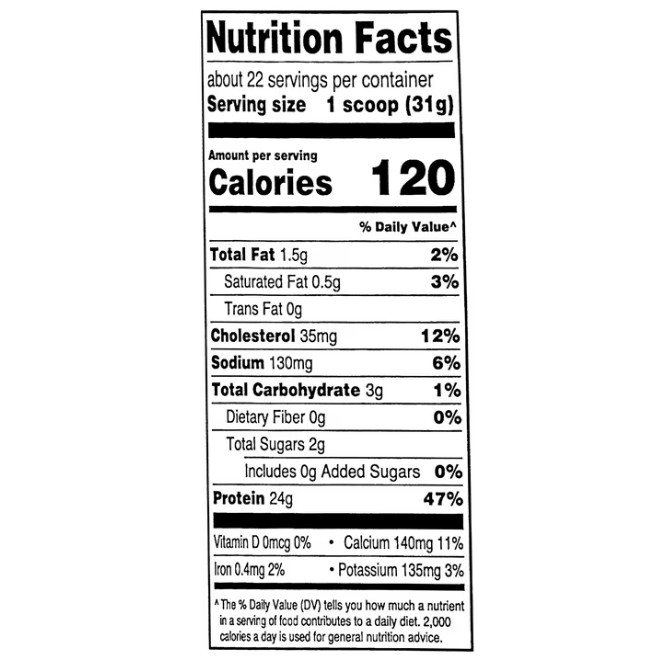 2 Pack Equate Whey Protein Powder, Smooth Vanilla, 24 oz
