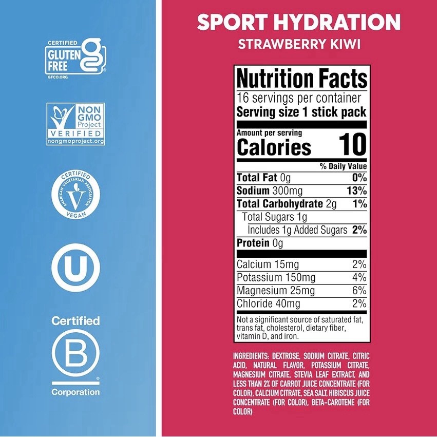 Nuun Sport Electrolyte Powder Strawberry Kiwi 32 Pack EXP 5/27 READ Damaged
