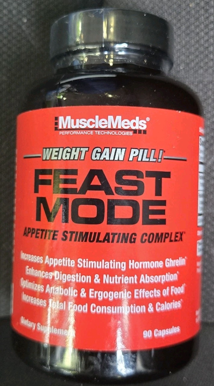 MuscleMeds Feast Mode Appetite Stimulating Complex 90 Capsules Sealed Exp 9/26