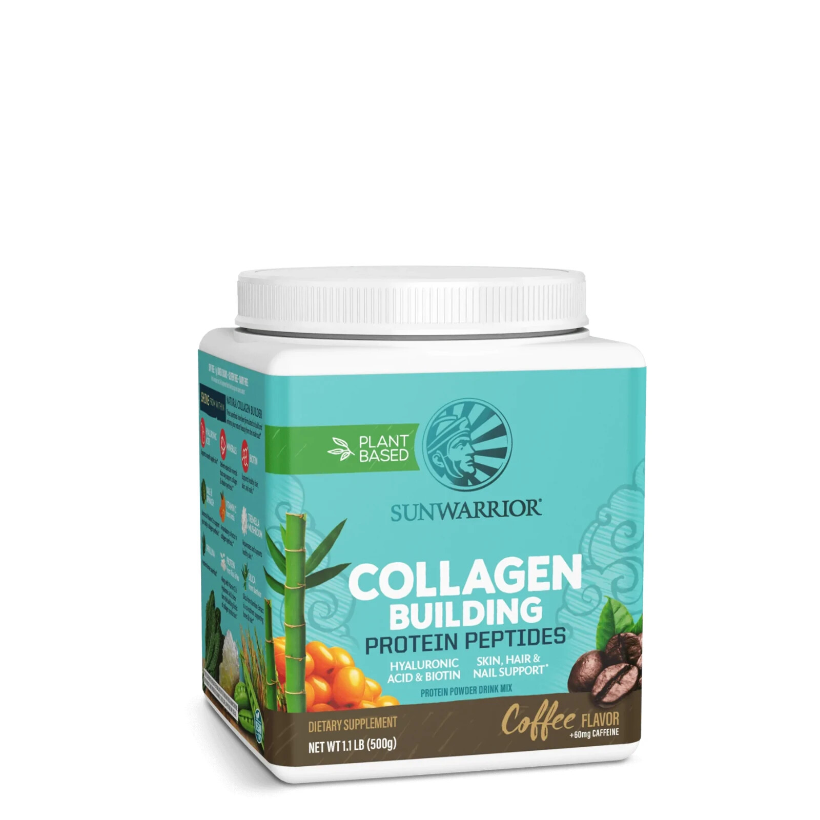 Sunwarrior – Collagen Building Protein Peptides | Drink Mix, Coffee, 1.1 Lb/500g